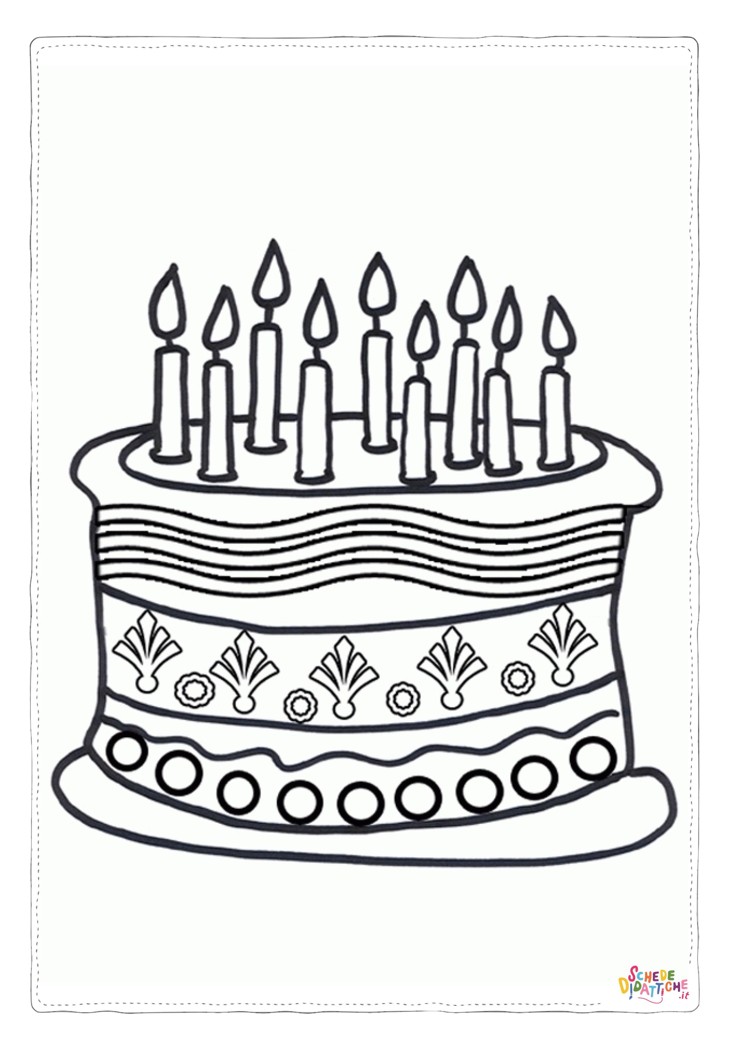Disegno "Disegno di compleanno da stampare e colorare 15" Disegno di compleanno da stampare e colorare 15