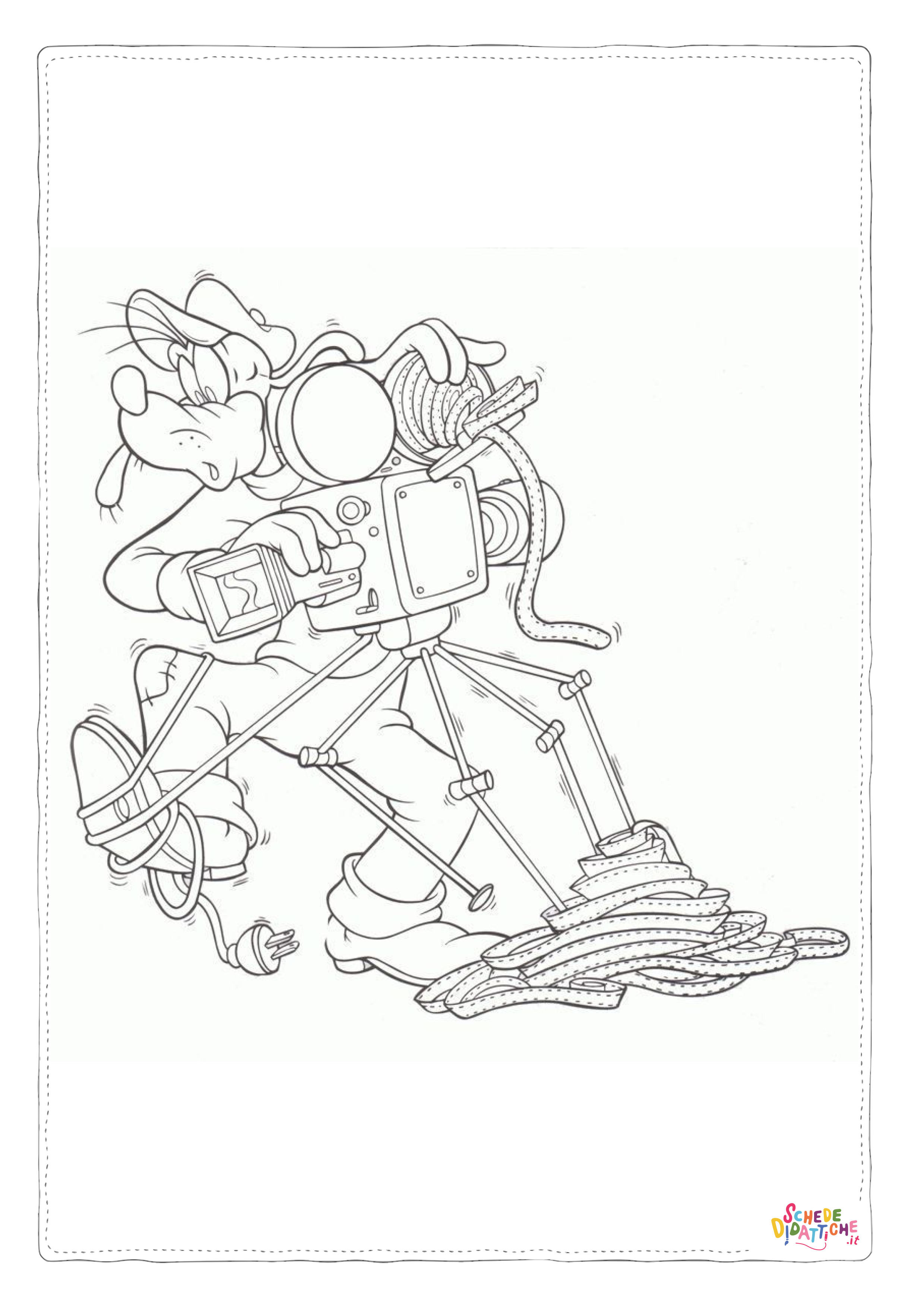 Disegno di Pippo da stampare e colorare 2