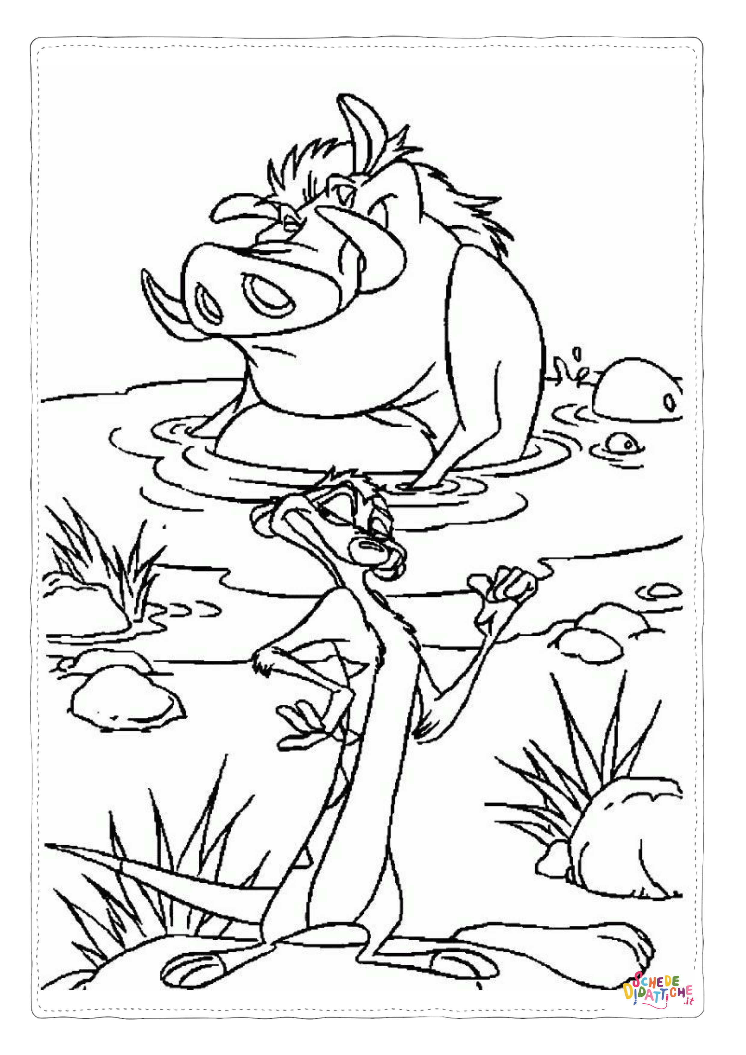 Disegno "Disegno di Re Leone da stampare e colorare 232" Disegno di Re Leone da stampare e colorare 232