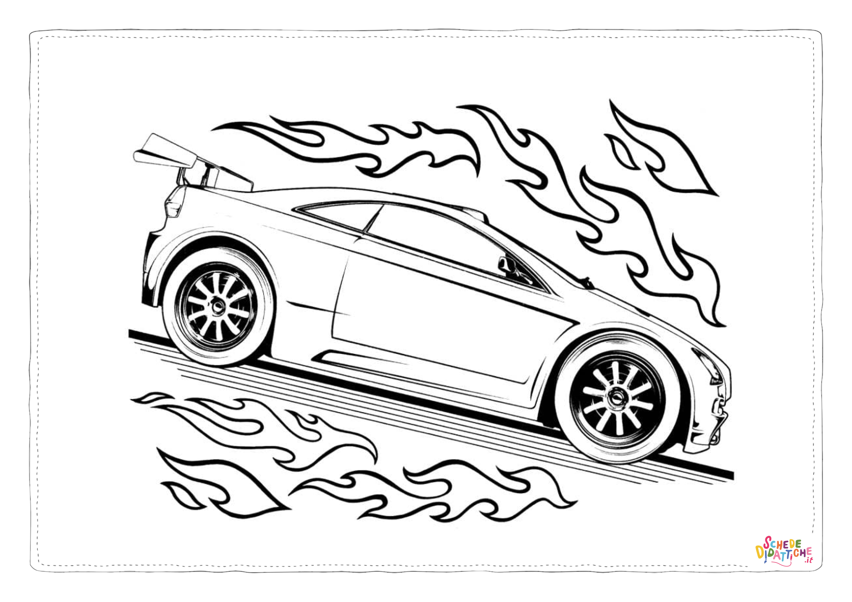 Disegno "Disegno di automobile da stampare e colorare 307" Disegno di automobile da stampare e colorare 307