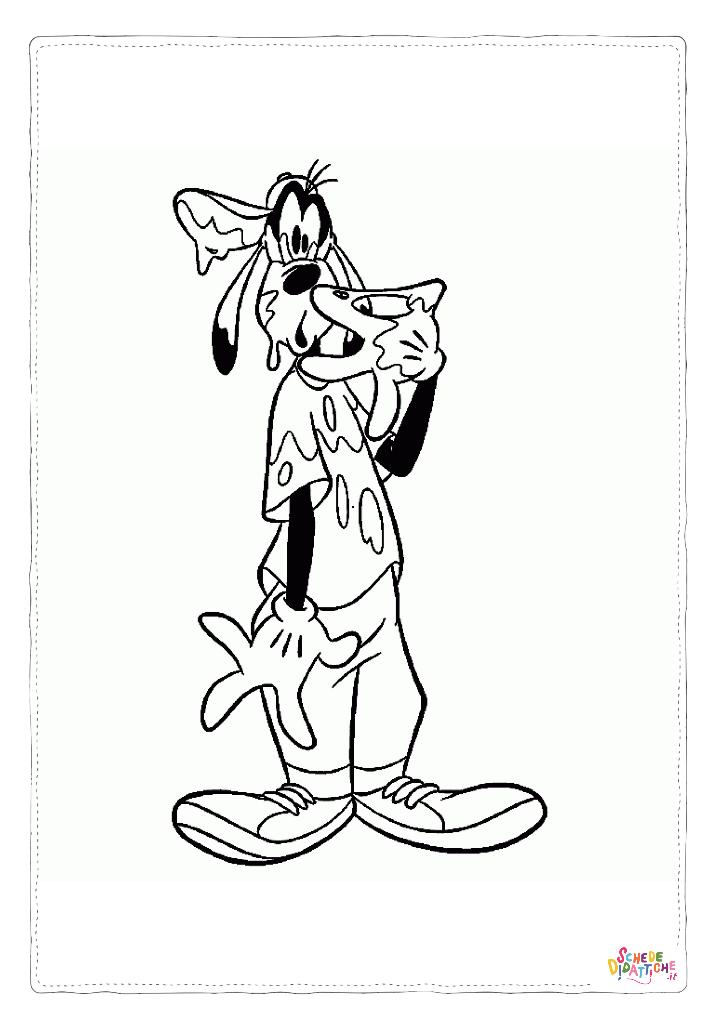 Disegno "Disegno di Pippo da stampare e colorare 4" Disegno di Pippo da stampare e colorare 4