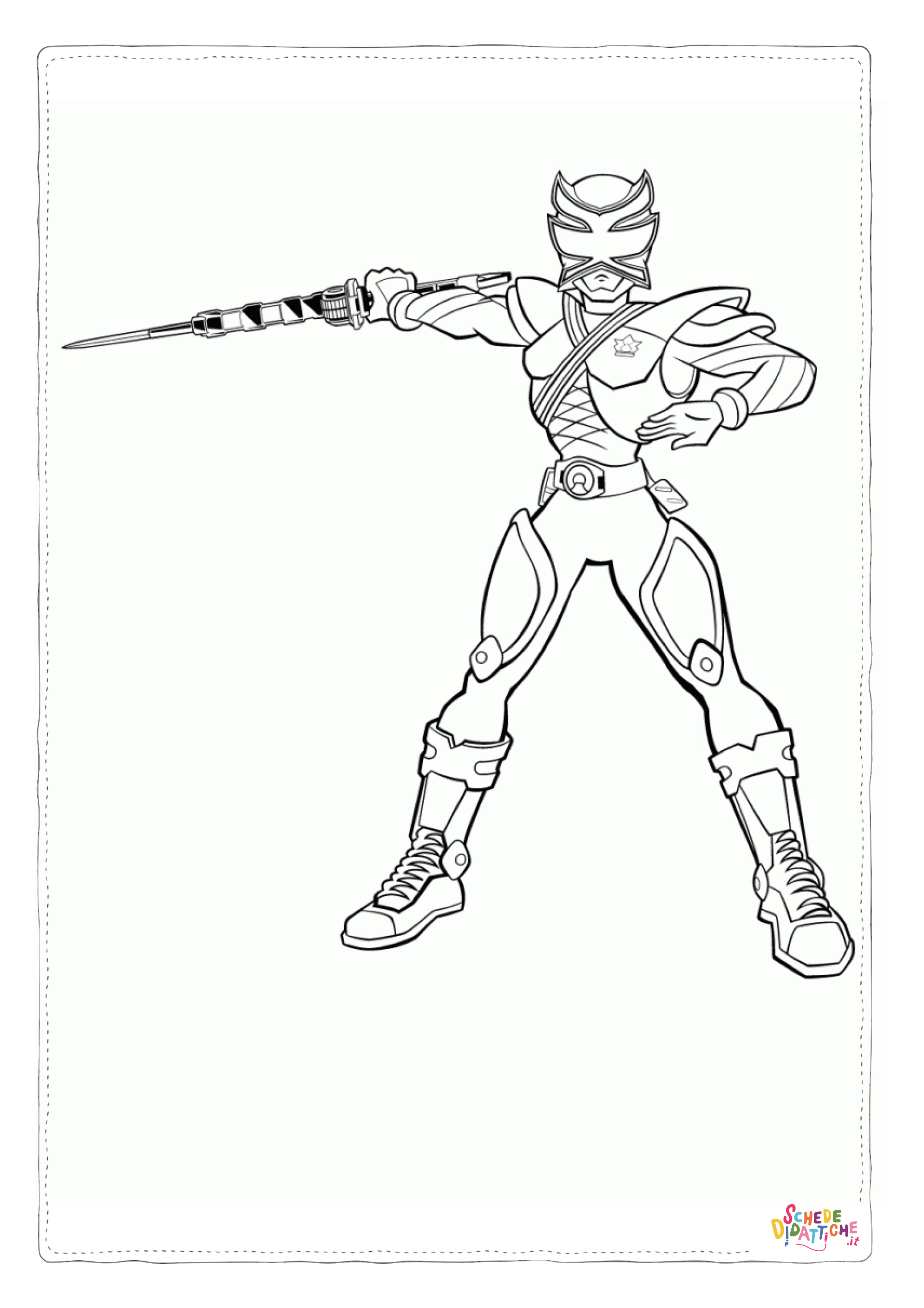Disegno di Power Rangers da stampare e colorare 23