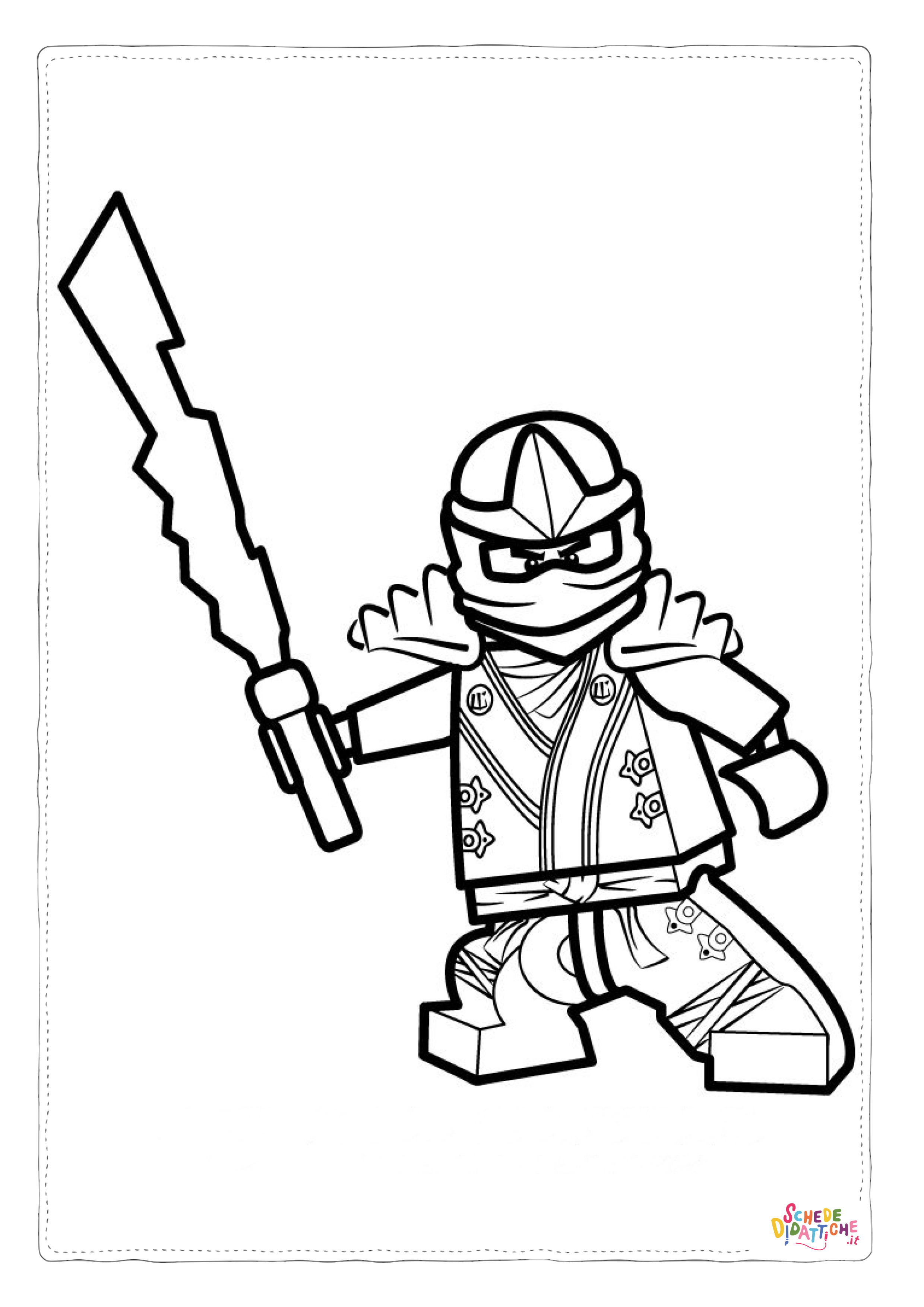Disegno di Ninja Go da stampare e colorare 57