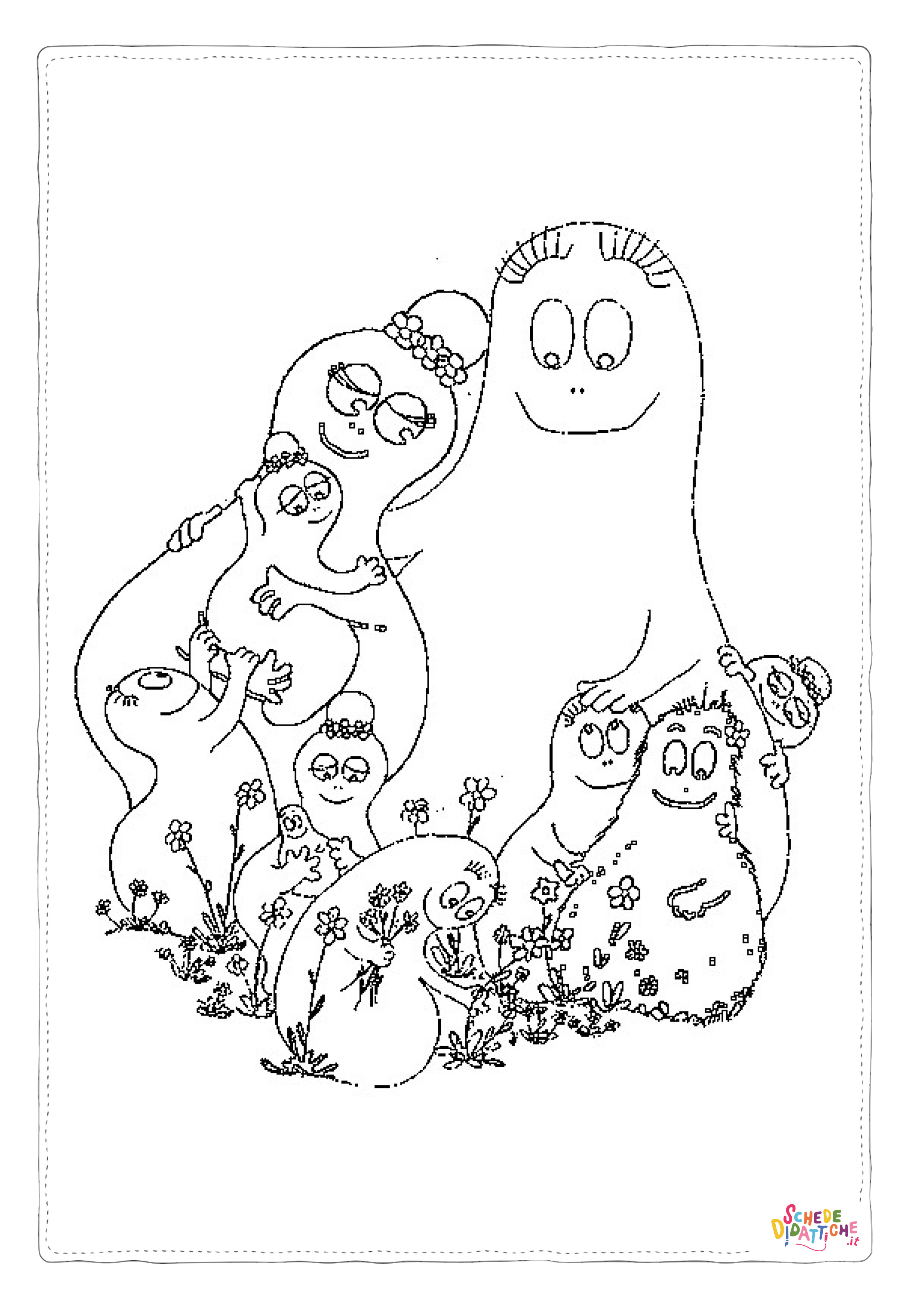Disegno di Barbapap da stampare e colorare 27