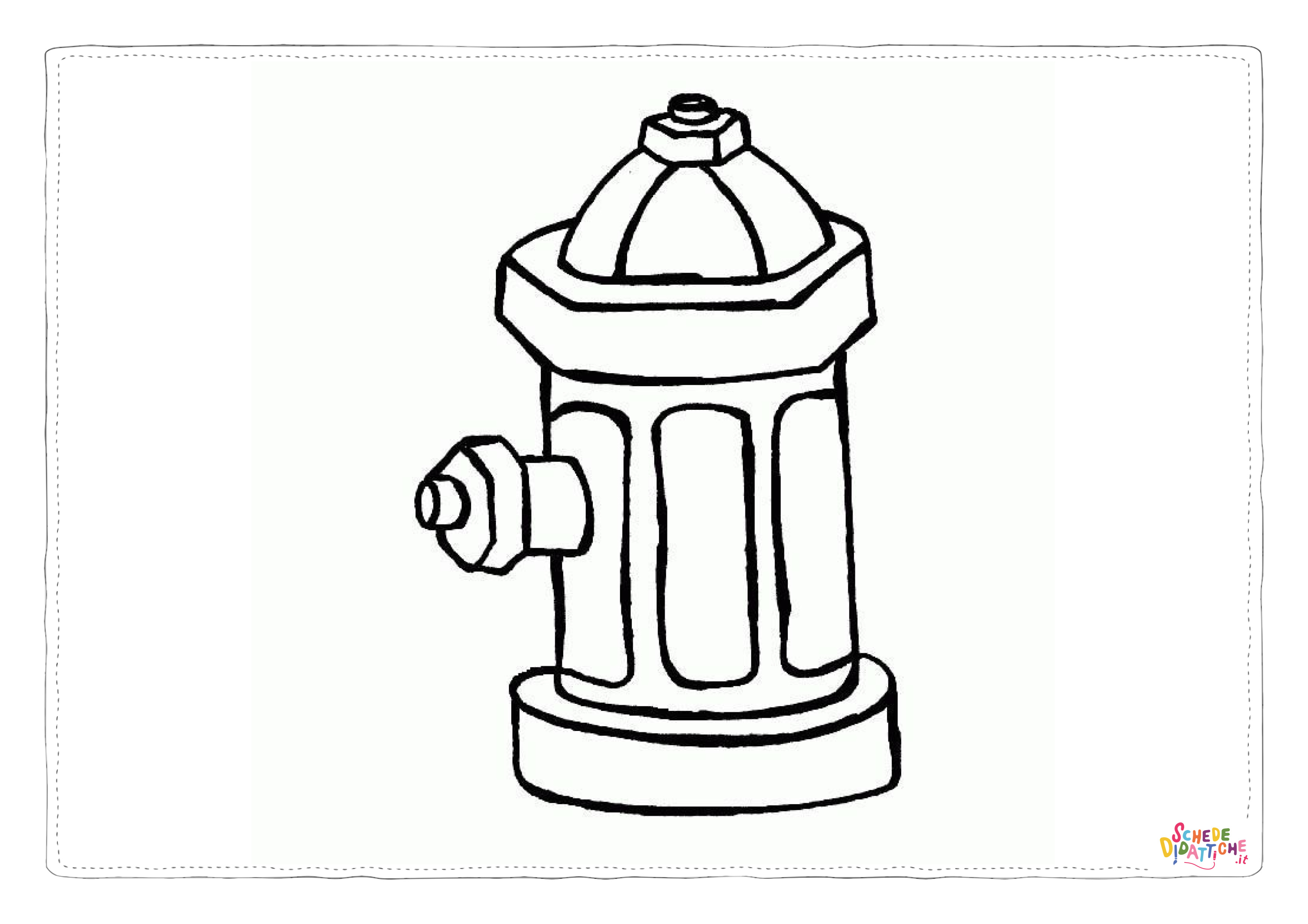 Disegno di pompiere da stampare e colorare 58