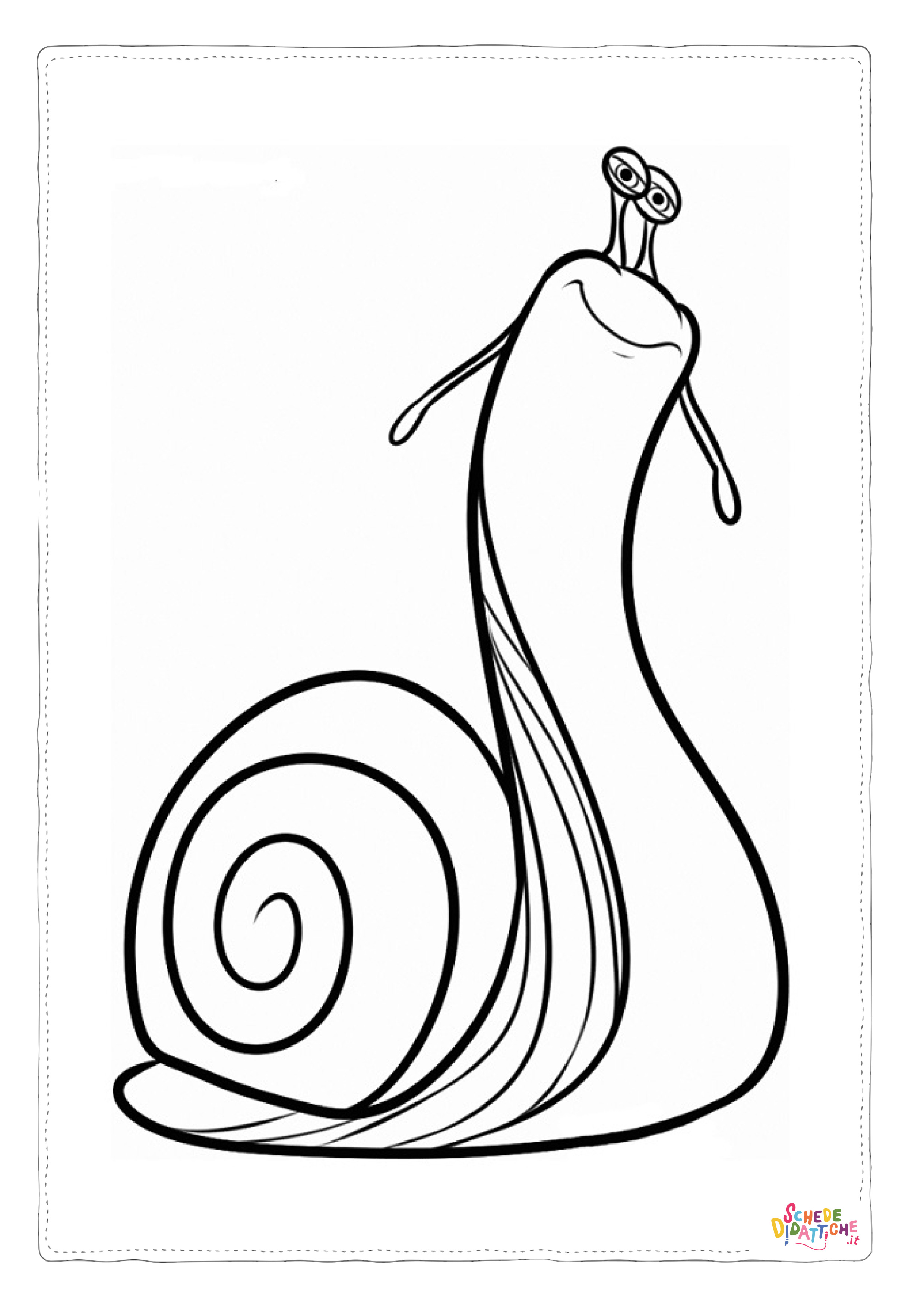 Disegno di lumaca da stampare e colorare 17