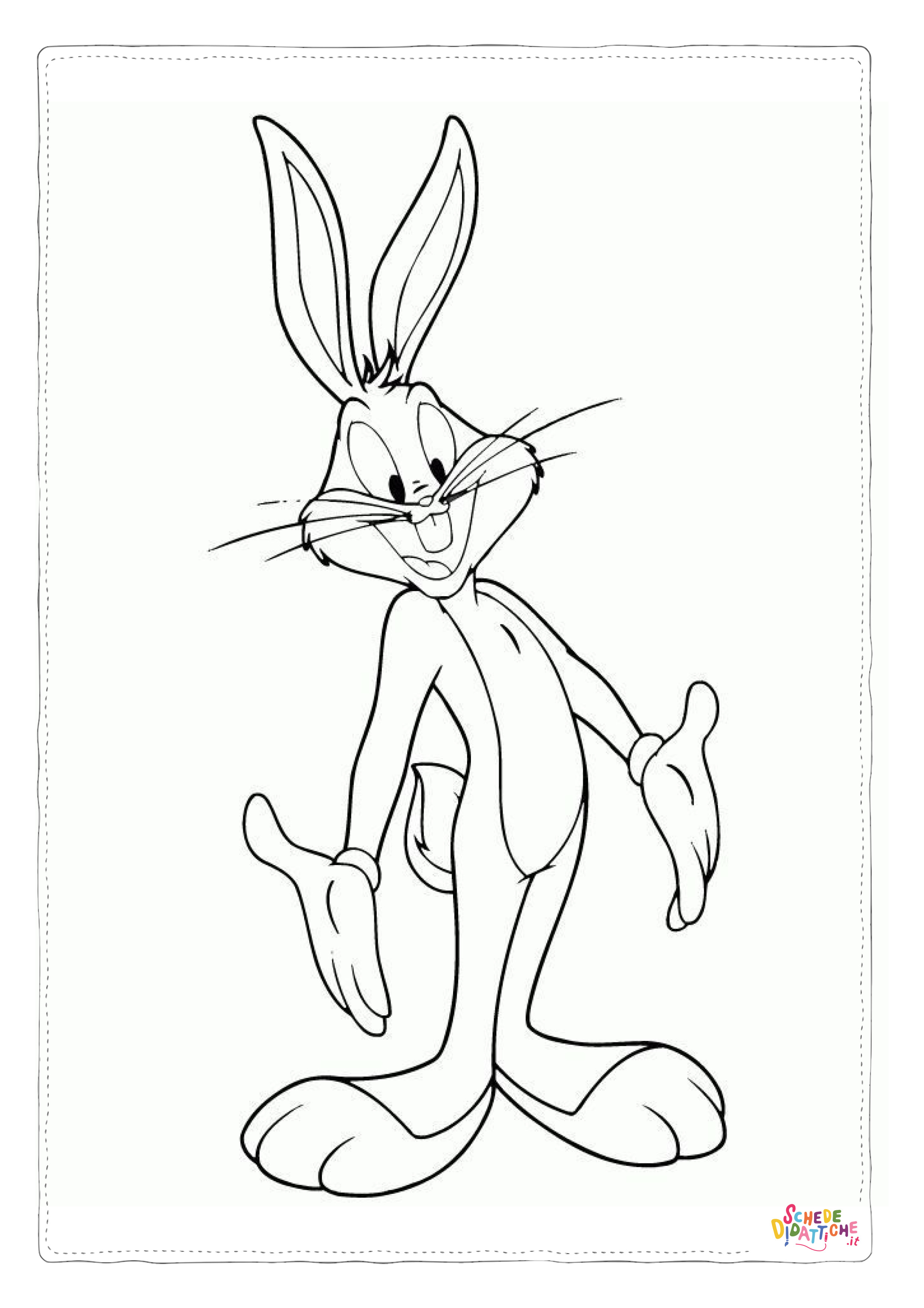 Disegno di Bugs Bunny da stampare e colorare 25