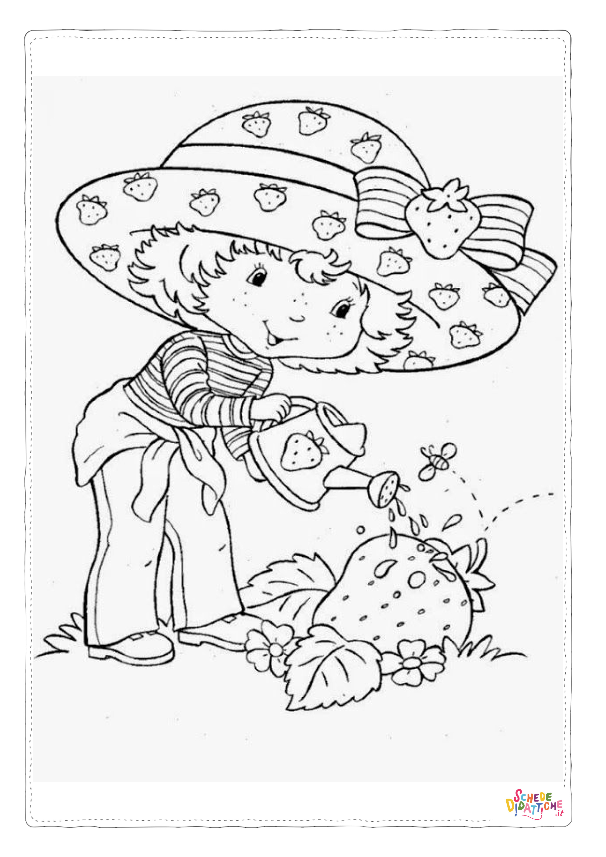 Disegno "Disegno di Fragolina da stampare e colorare 11" Disegno di Fragolina da stampare e colorare 11