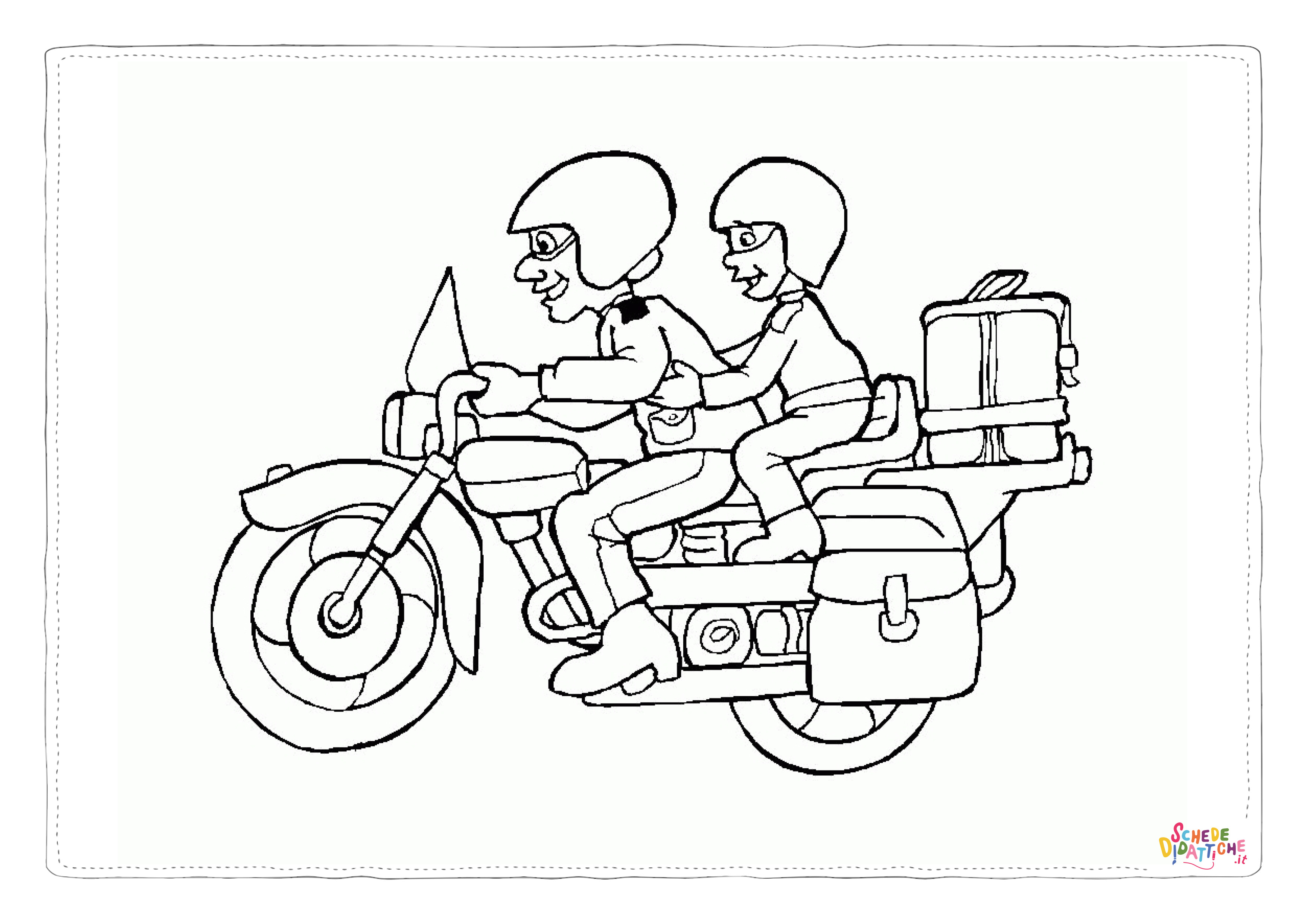 Disegno "Disegno di moto da stampare e colorare 65" Disegno di moto da stampare e colorare 65