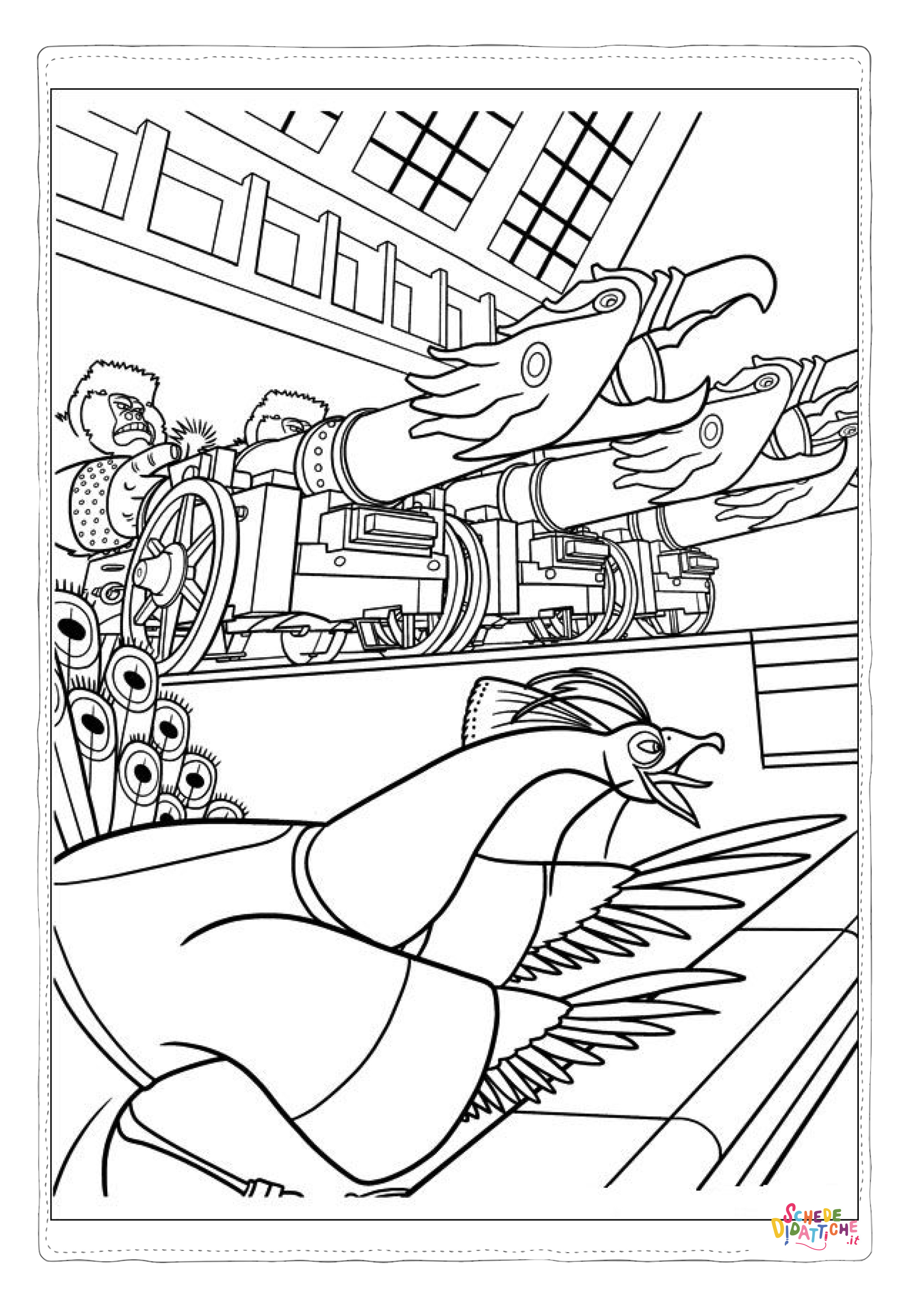 Disegno di Kung Fu Panda da stampare e colorare 27