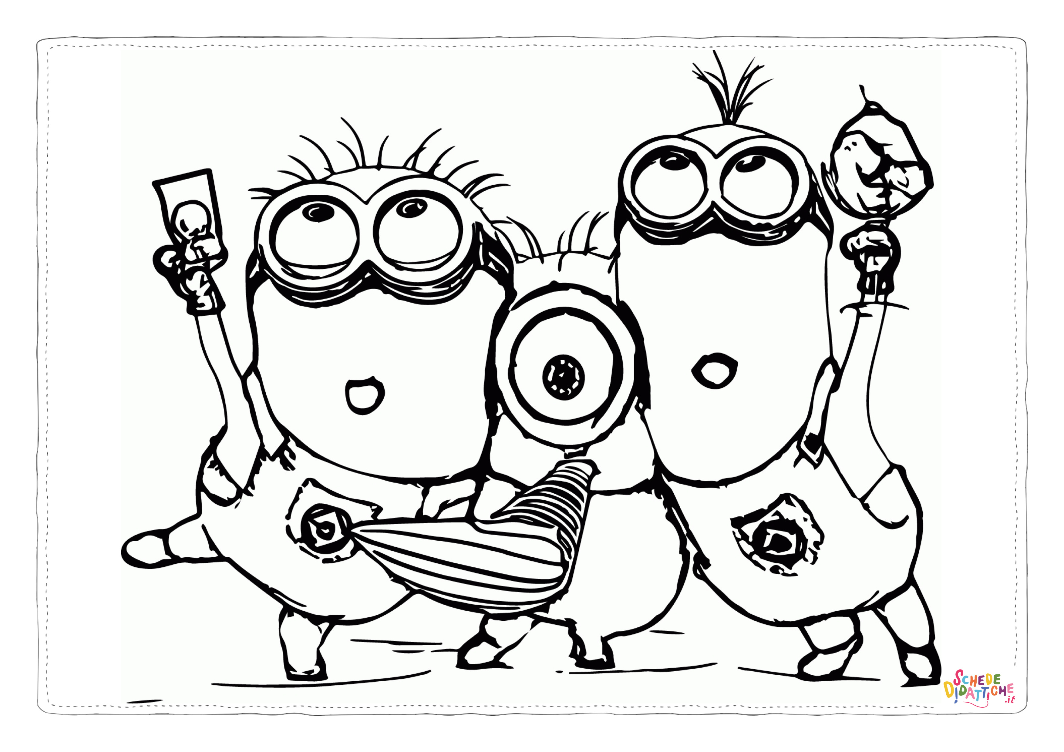 Disegno "Disegno di Cattivissimo me - Minions da stampare e colorare 3" Disegno di Cattivissimo me - Minions da stampare e colorare 3