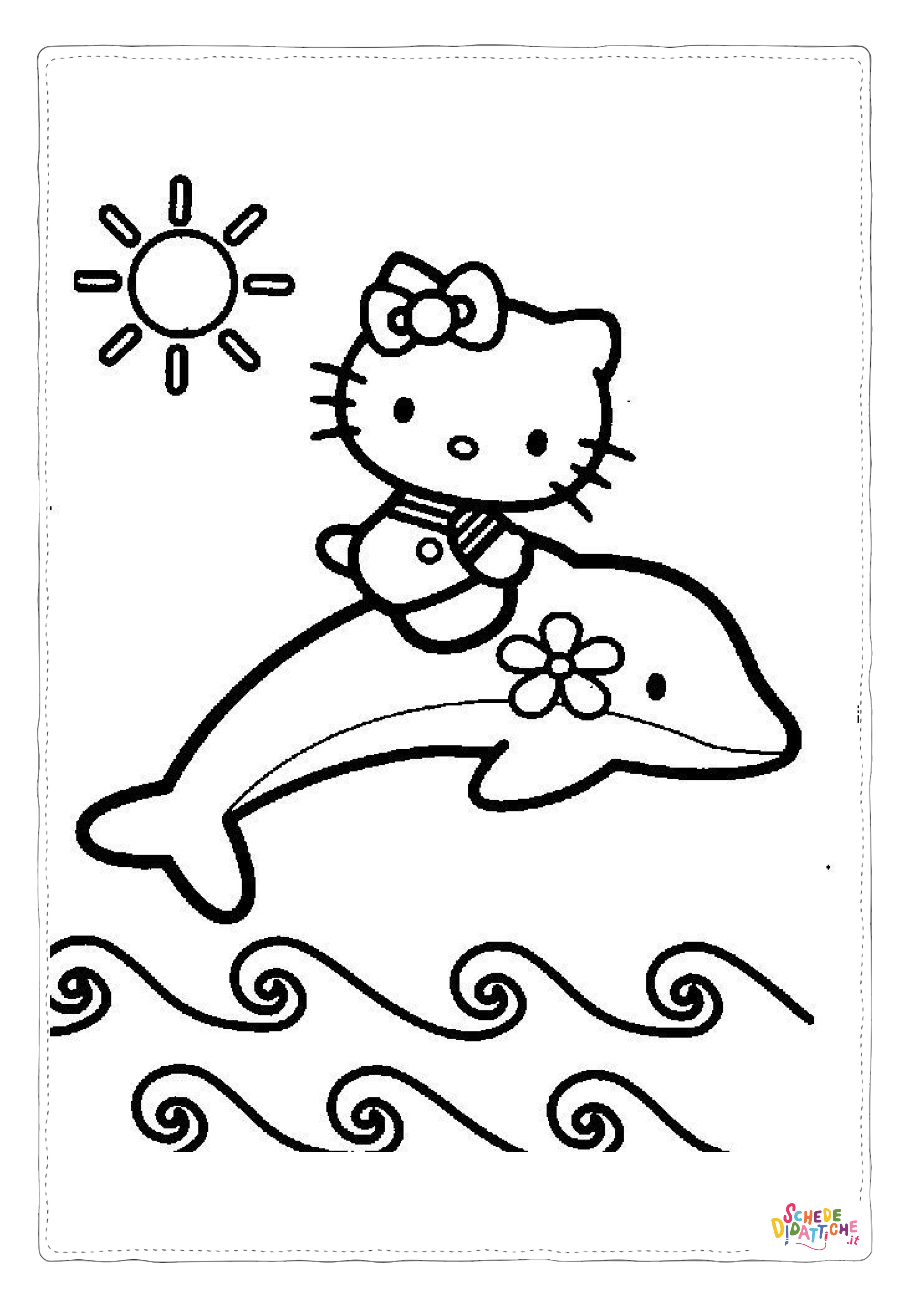 Disegno "Disegno di Hello Kitty da stampare e colorare 225" Disegno di Hello Kitty da stampare e colorare 225
