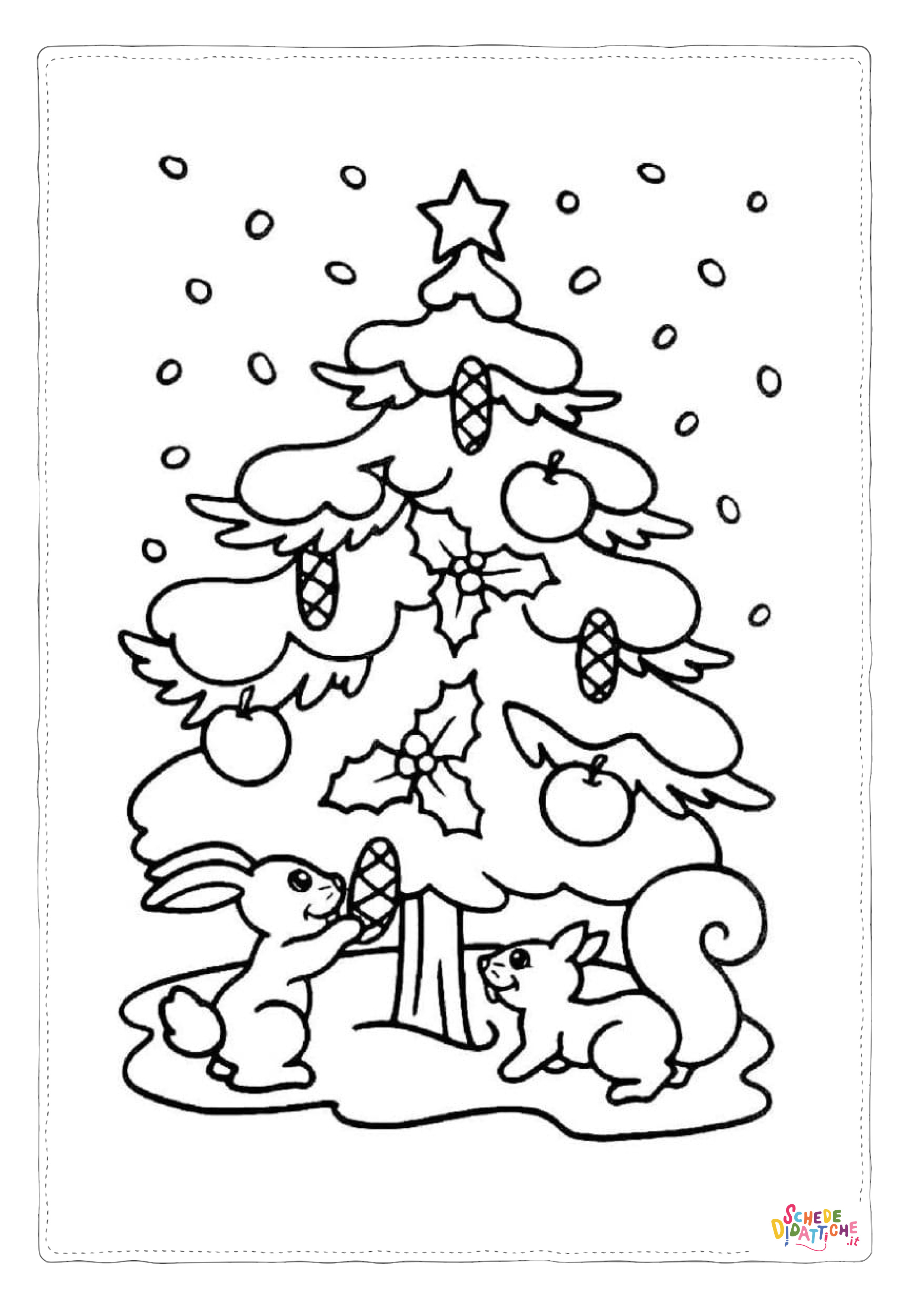 Disegno "Disegno di albero di Natale da stampare e colorare 168" Disegno di albero di Natale da stampare e colorare 168