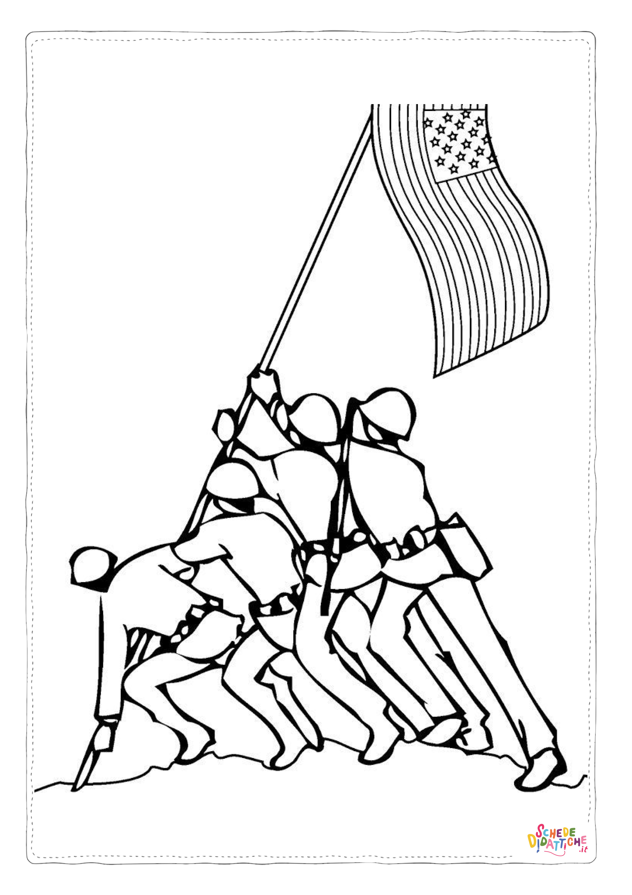Disegno di soldato da stampare e colorare 46