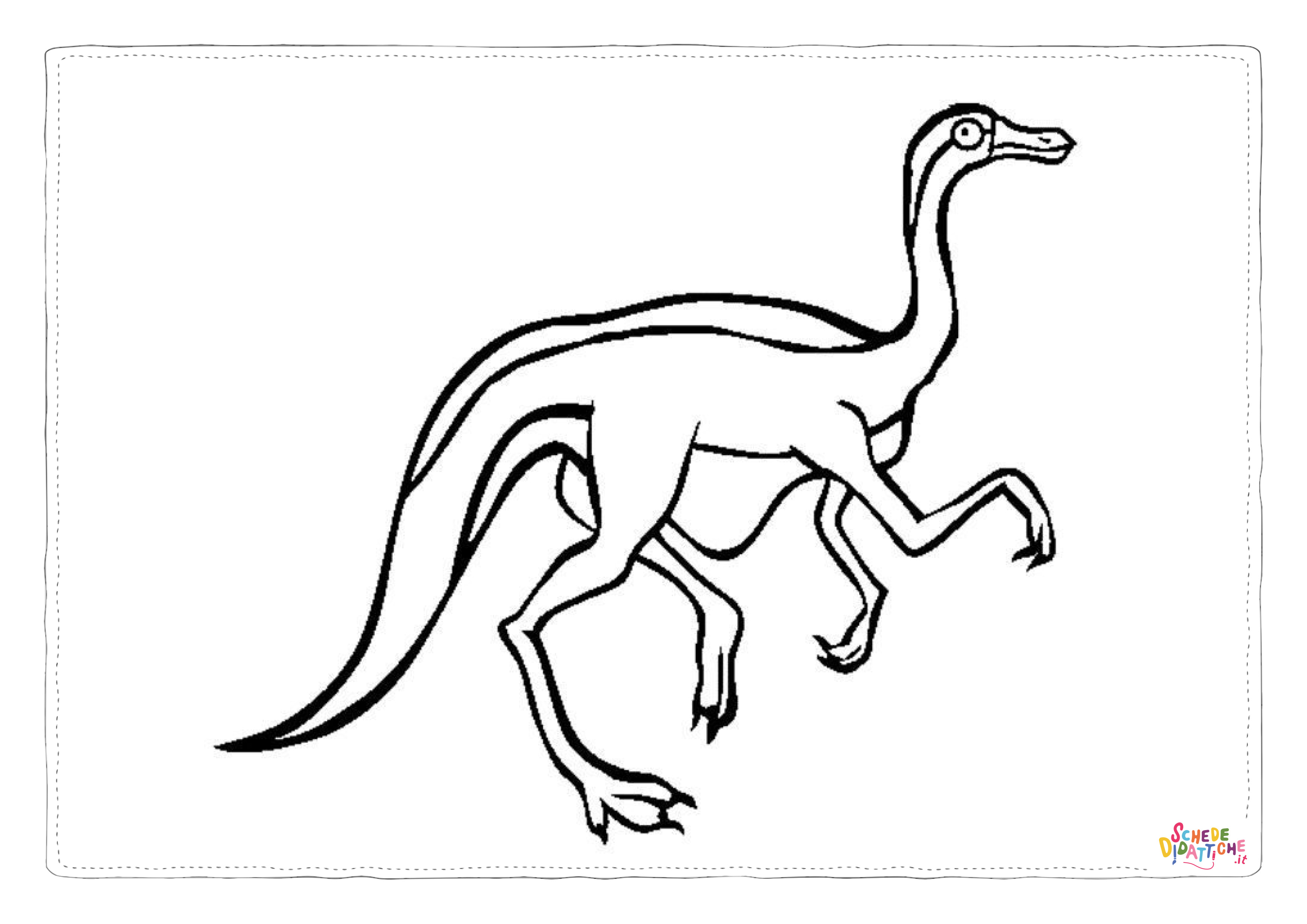 Disegno "Disegno di Velociraptor da stampare e colorare 24" Disegno di Velociraptor da stampare e colorare 24