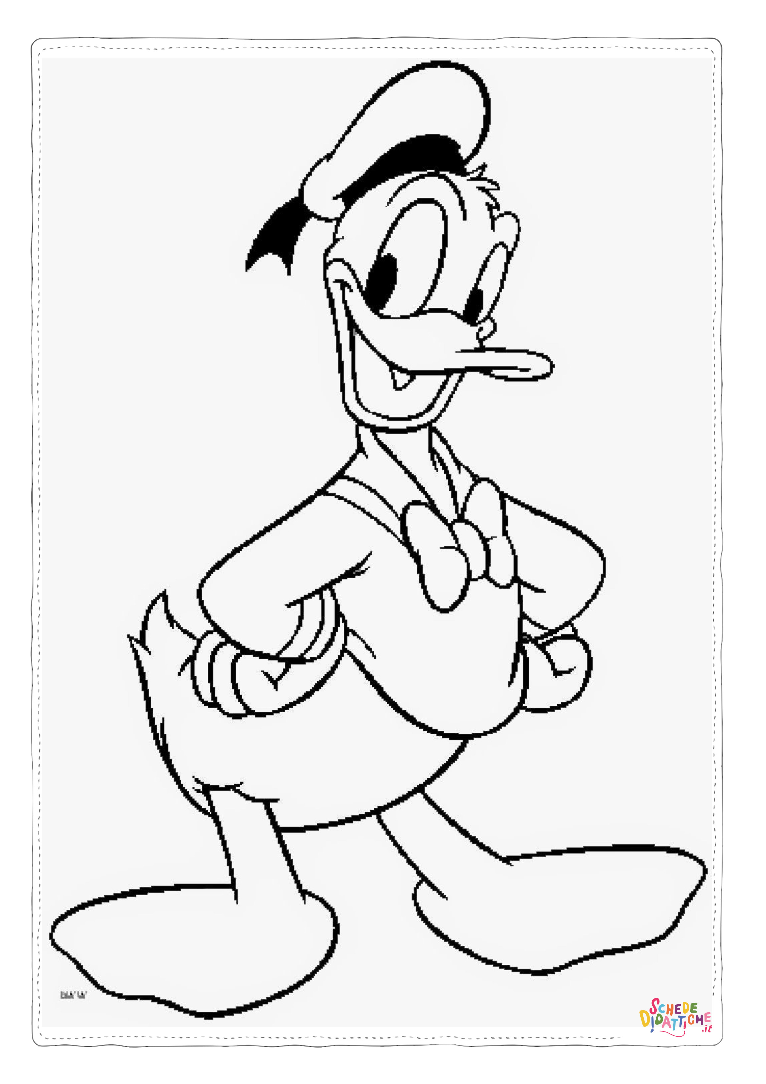 Disegno di Paperino da stampare e colorare 60