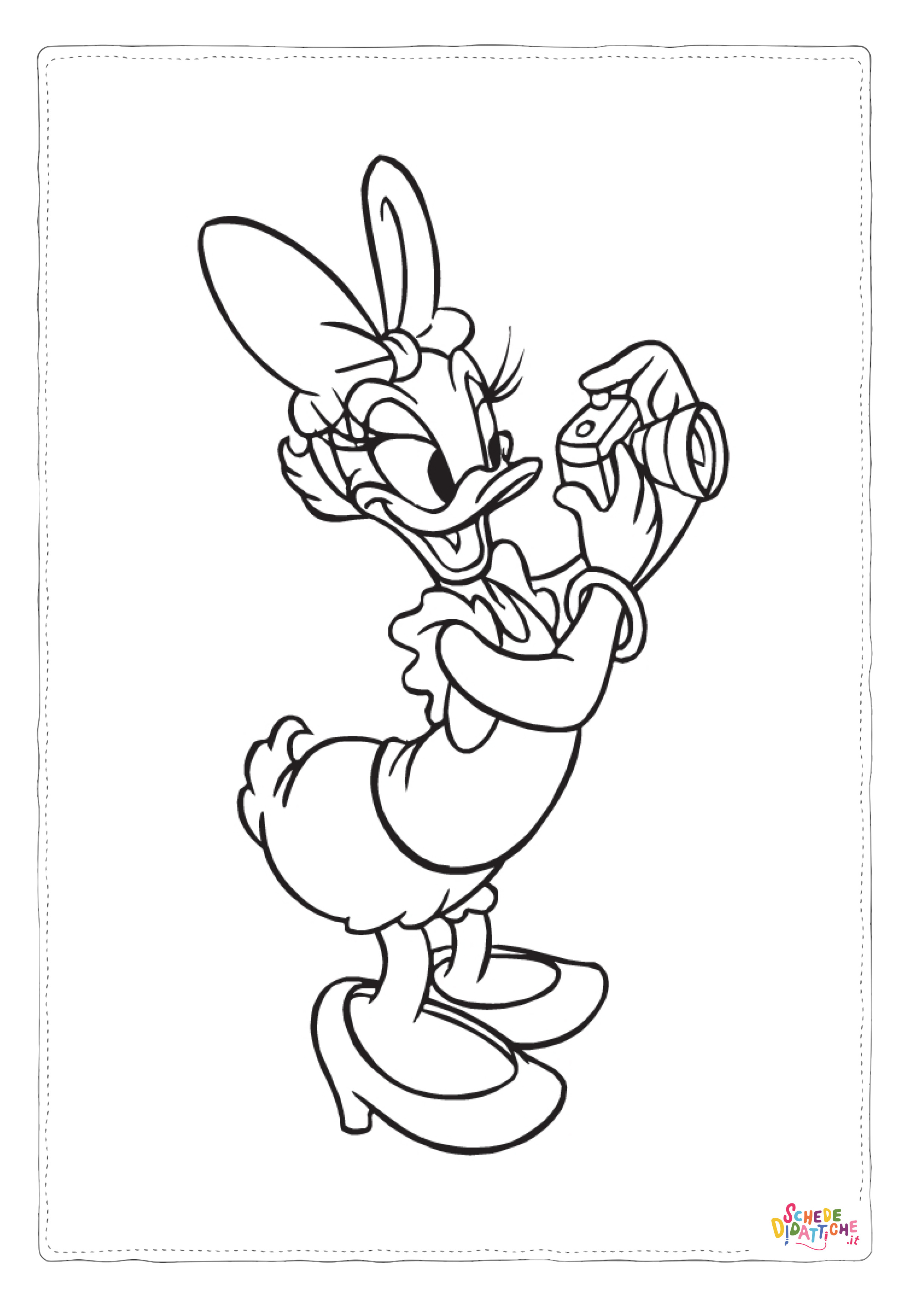 Disegno di Paperino da stampare e colorare 5