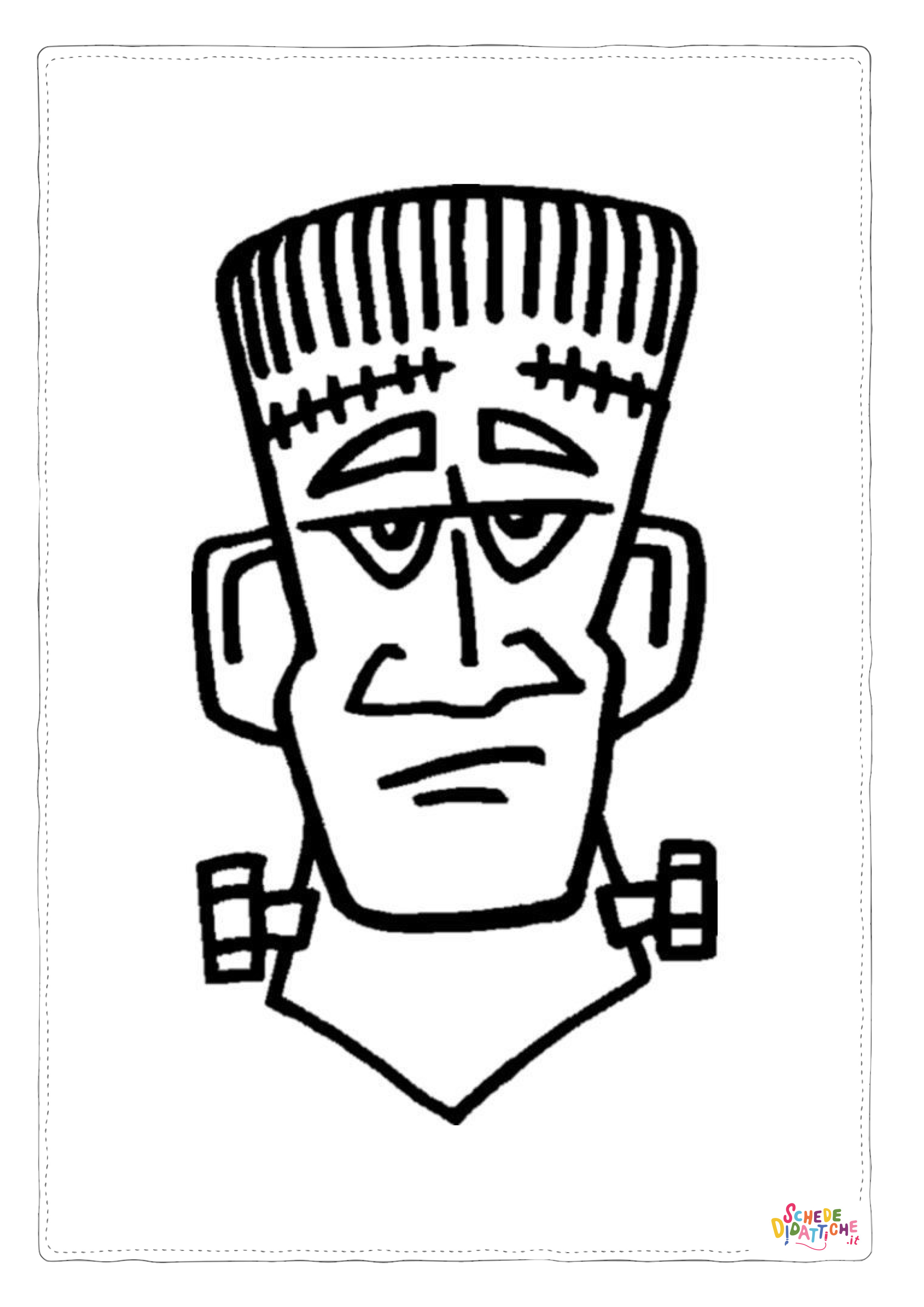 Disegno "Disegno di Frankenstein da stampare e colorare 14" Disegno di Frankenstein da stampare e colorare 14