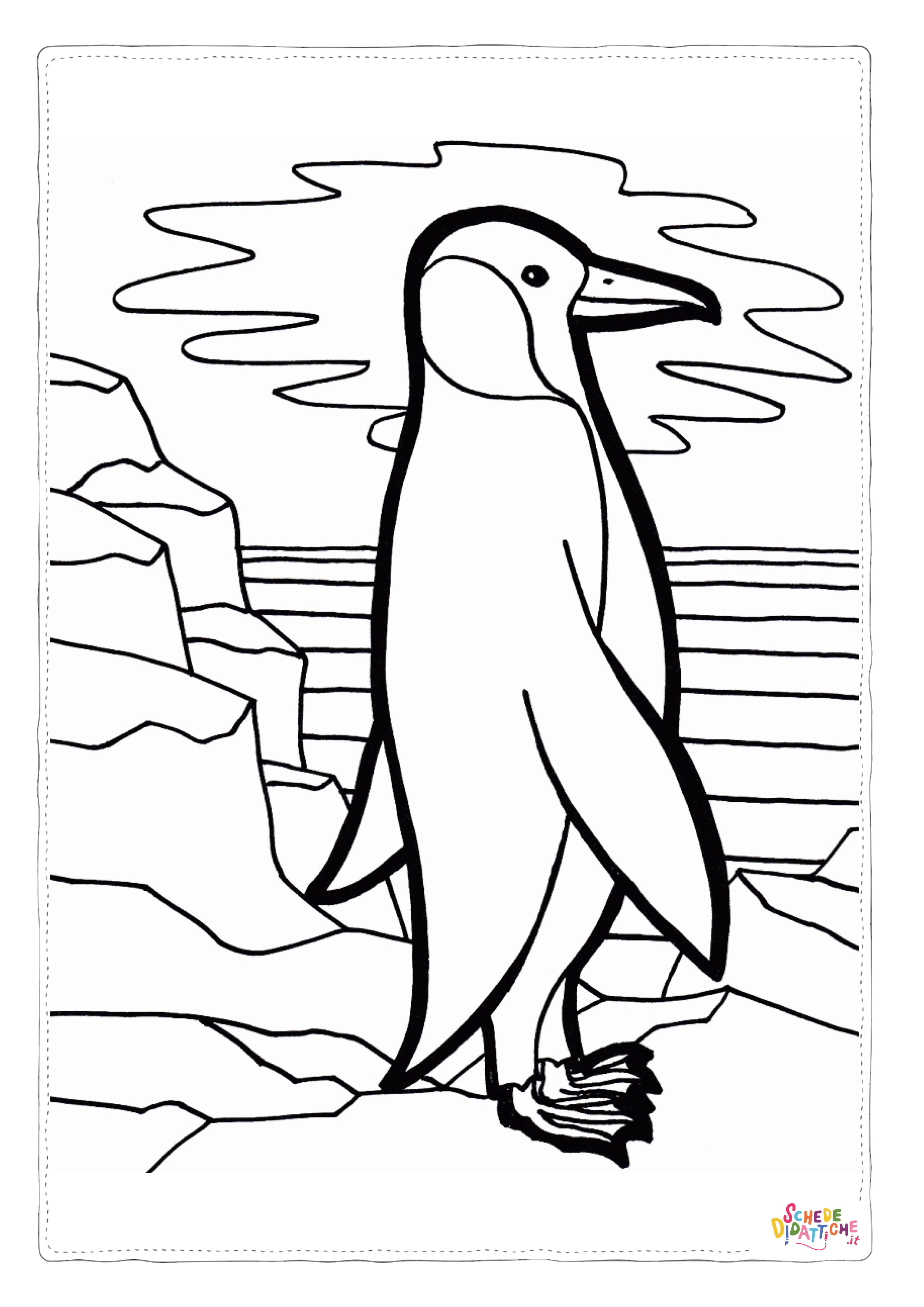Disegno di pinguino da stampare e colorare 49