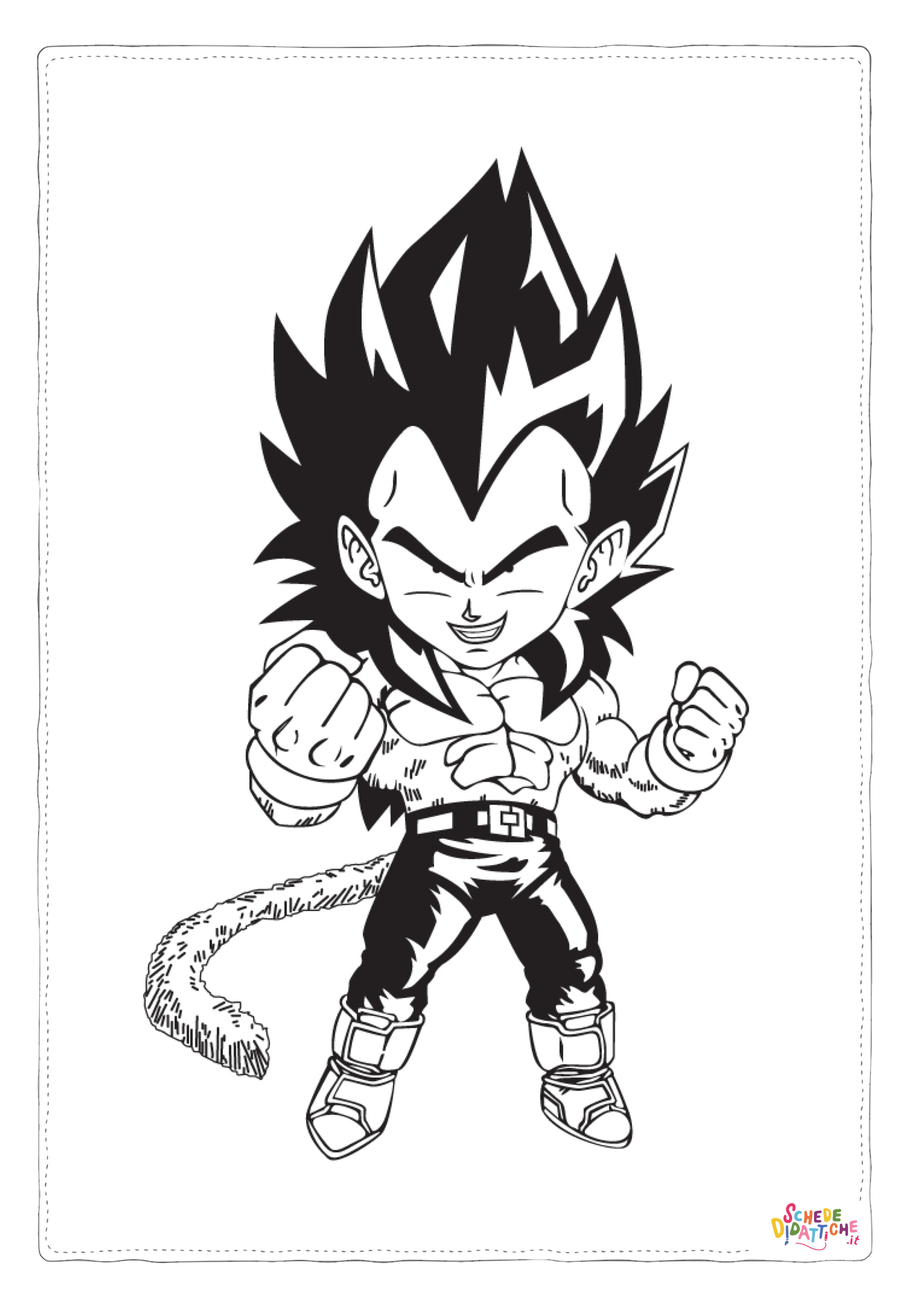 Disegno "Disegno di Dragon Ball da stampare e colorare 44" Disegno di Dragon Ball da stampare e colorare 44