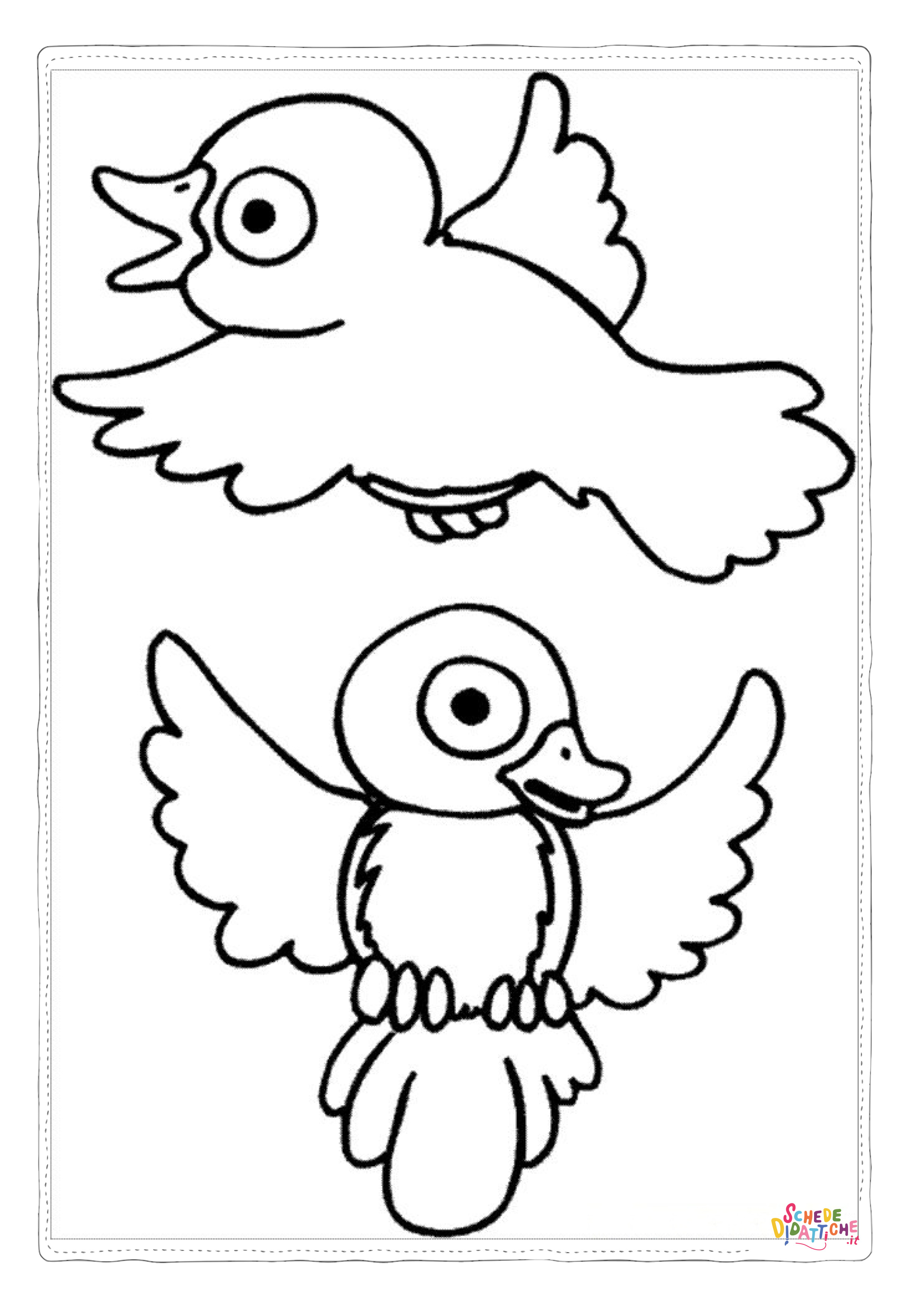 Disegno "Disegno di passero da stampare e colorare 29" Disegno di passero da stampare e colorare 29