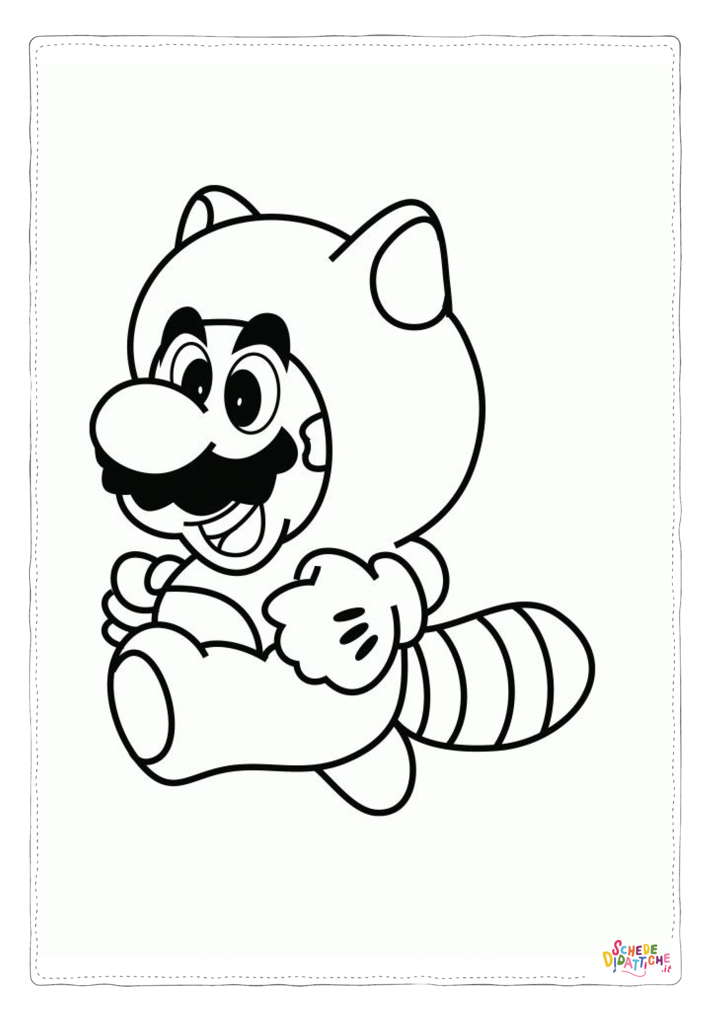 Disegno "Disegno di Super Mario da stampare e colorare 15" Disegno di Super Mario da stampare e colorare 15