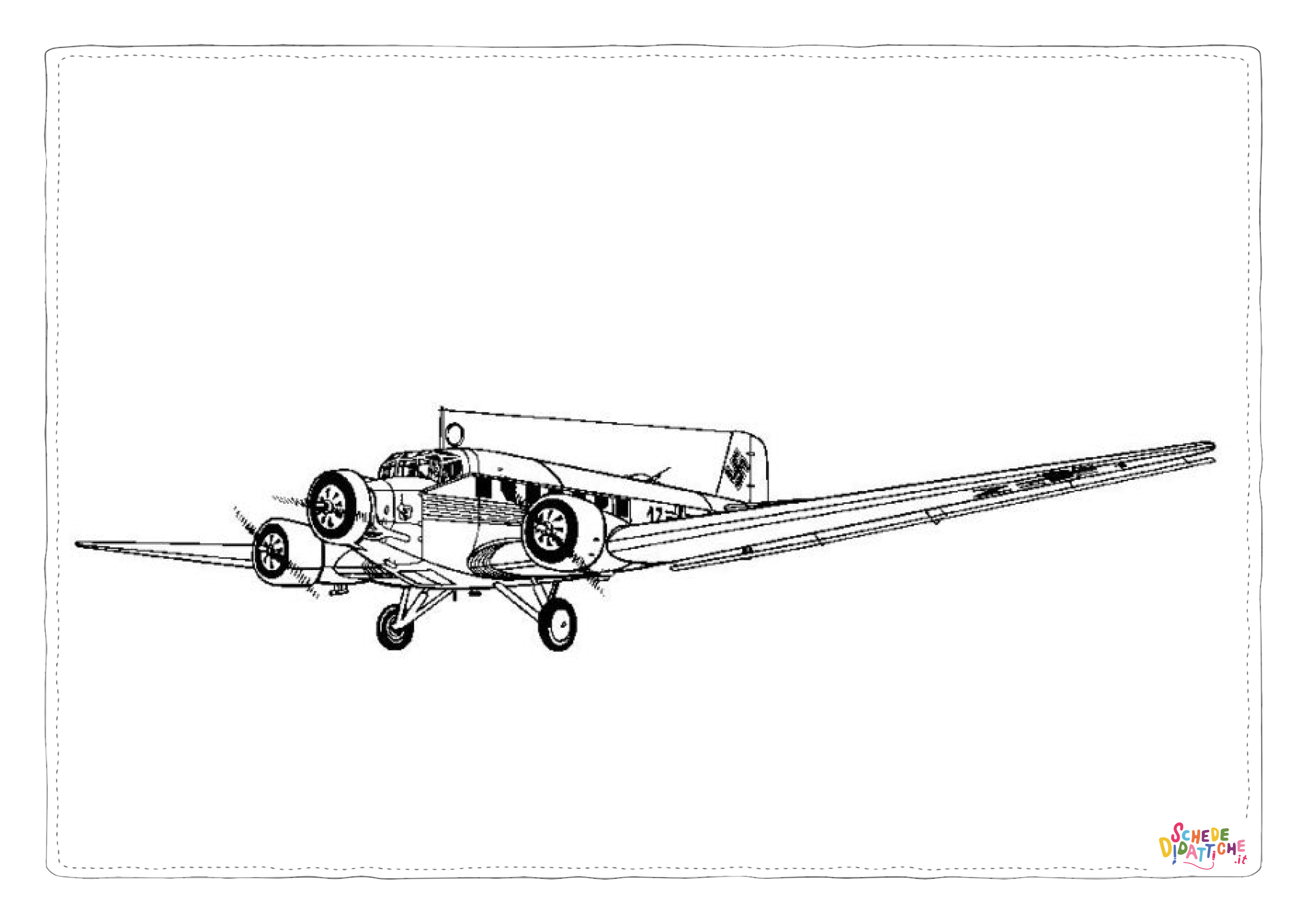 Disegno "Disegno di aereo militare da stampare e colorare 47" Disegno di aereo militare da stampare e colorare 47