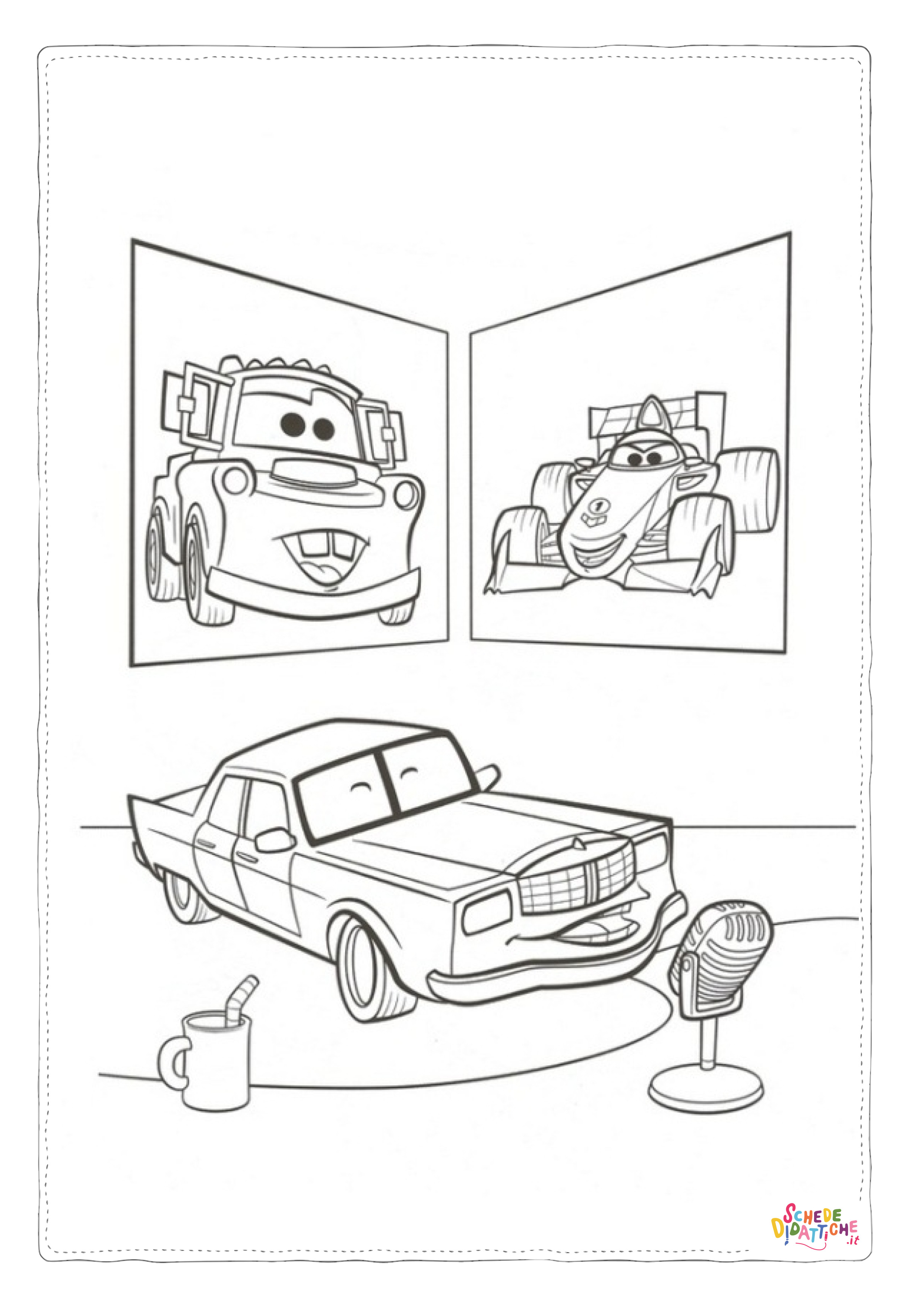 Disegno "Disegno di Cars da stampare e colorare 132" Disegno di Cars da stampare e colorare 132