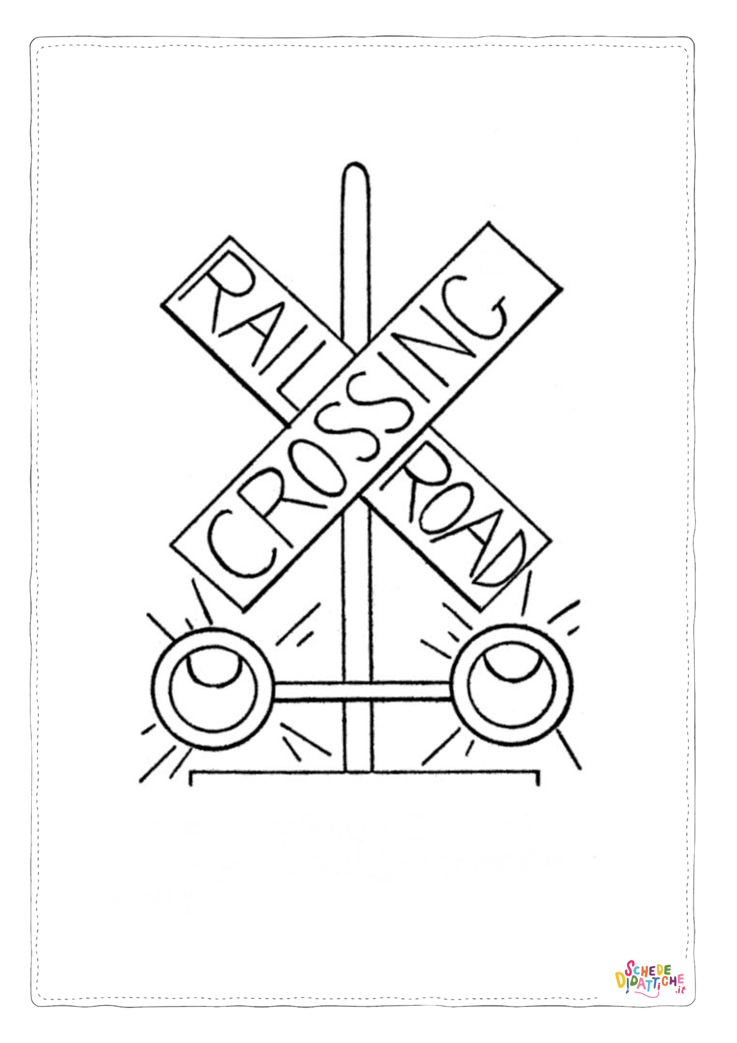 Disegno di treno da stampare e colorare 3