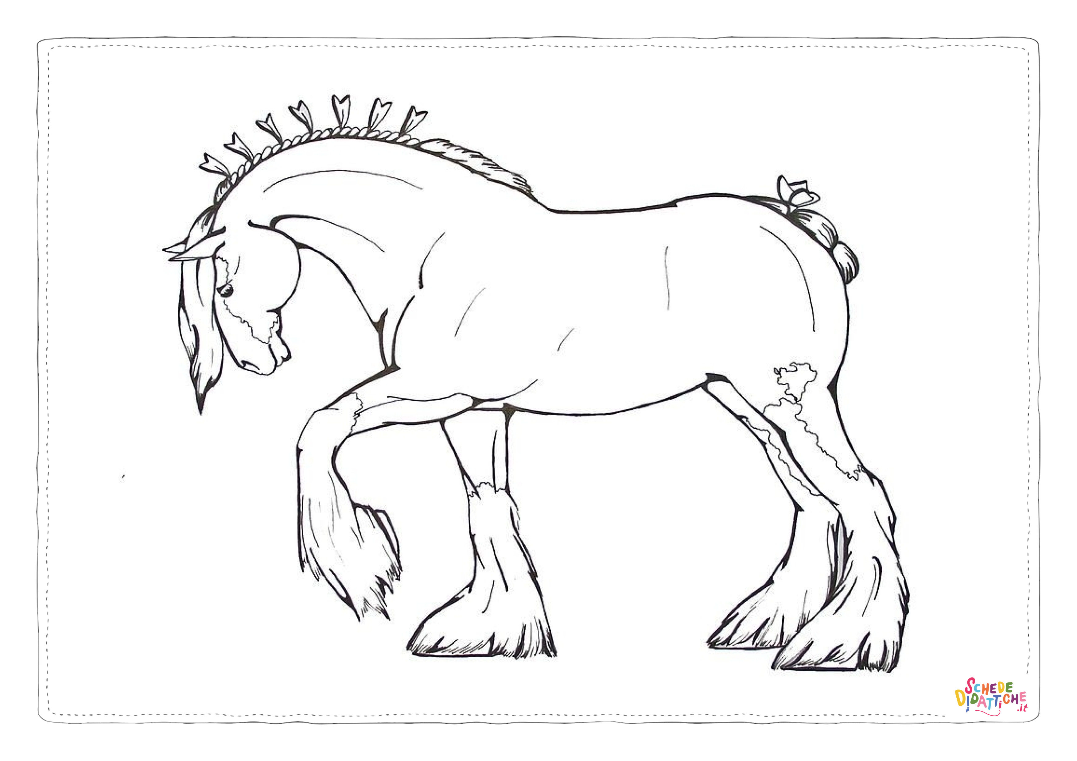 Disegno "Disegno di cavallo da stampare e colorare 62" Disegno di cavallo da stampare e colorare 62