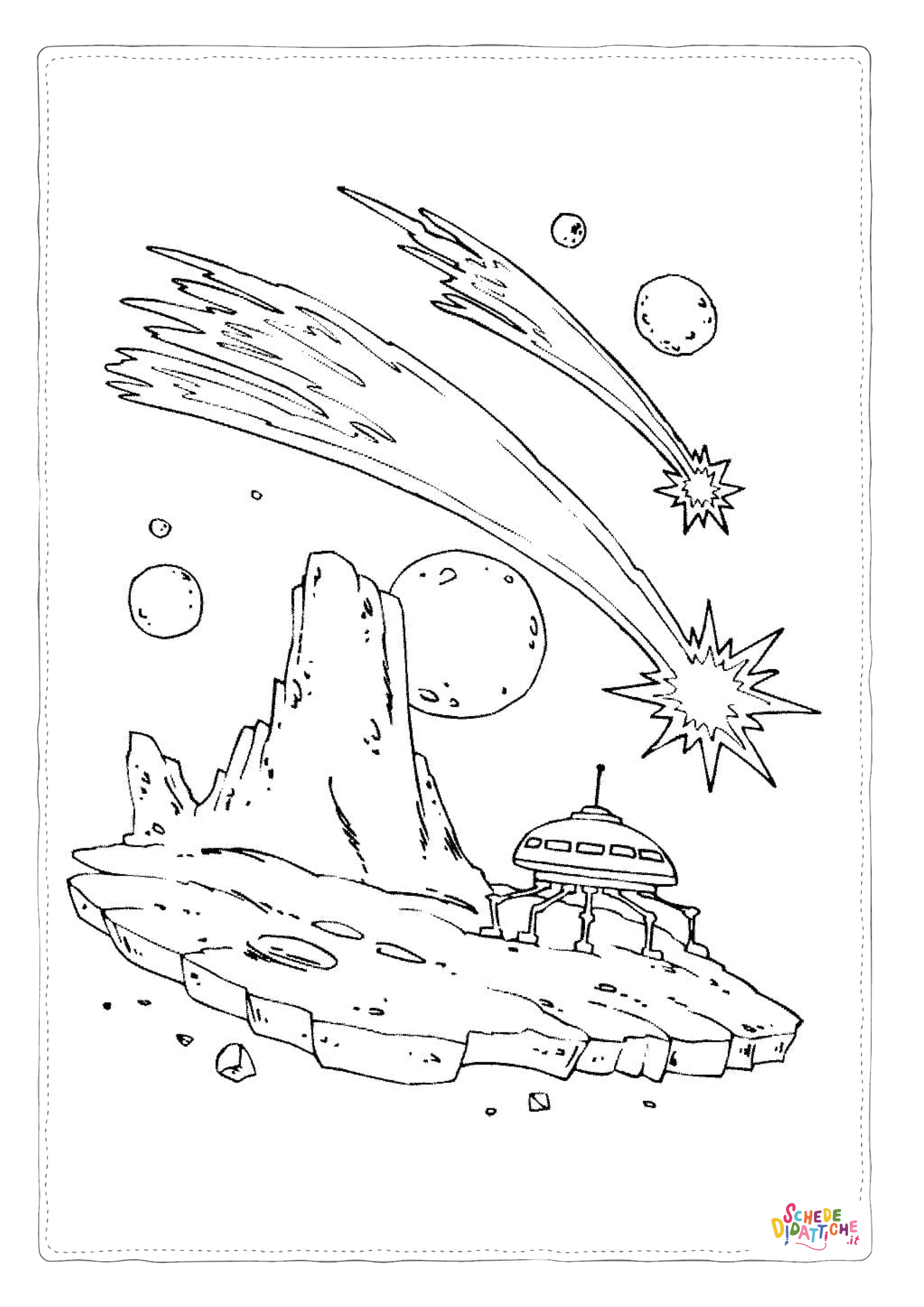 Disegno di stella da stampare e colorare 6