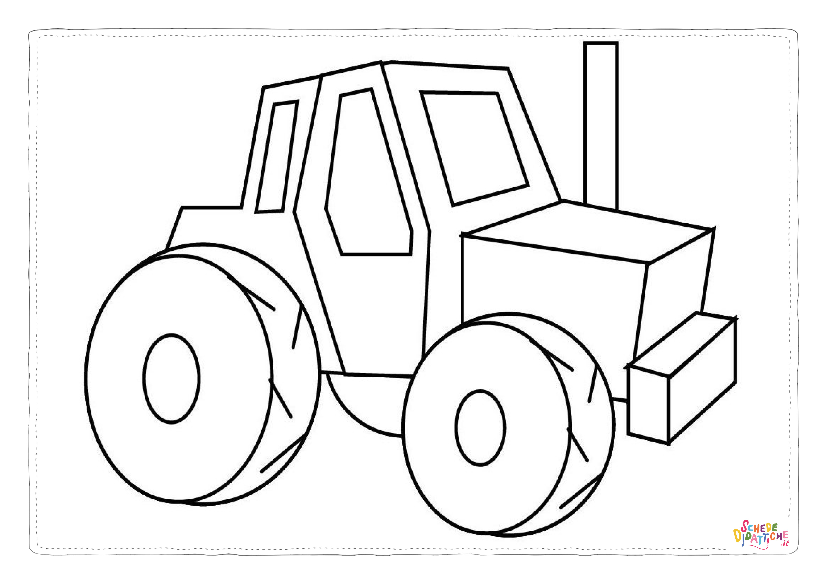 Disegno "Disegno di trattore da stampare e colorare 31" Disegno di trattore da stampare e colorare 31