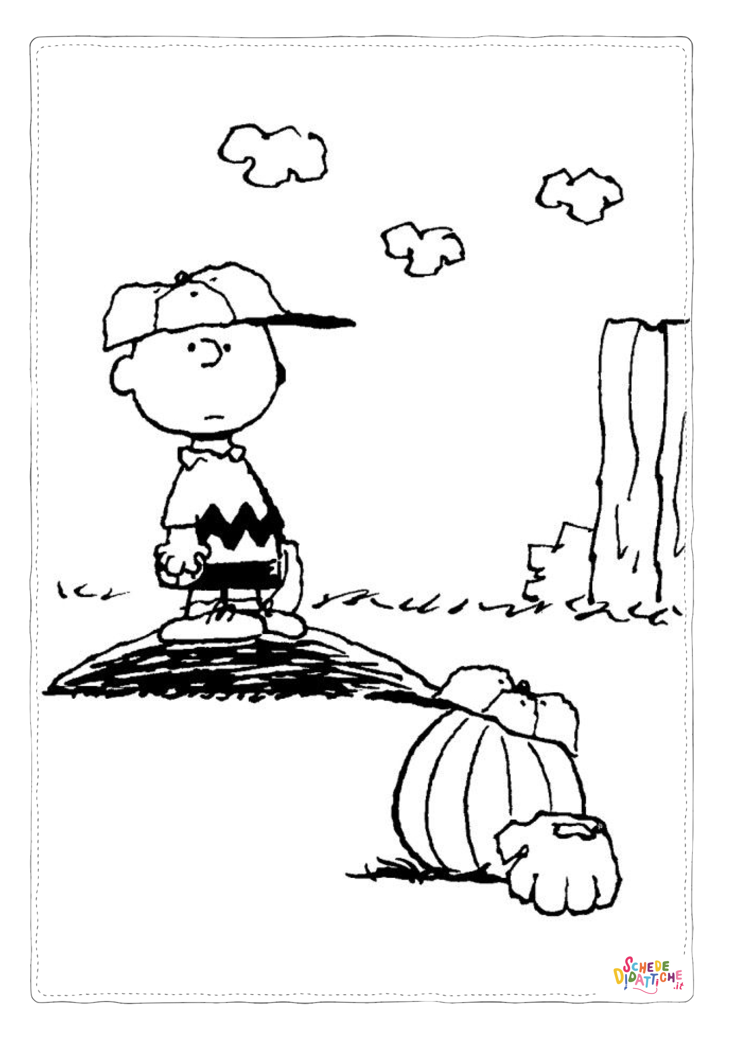 Disegno di Snoopy da stampare e colorare 10
