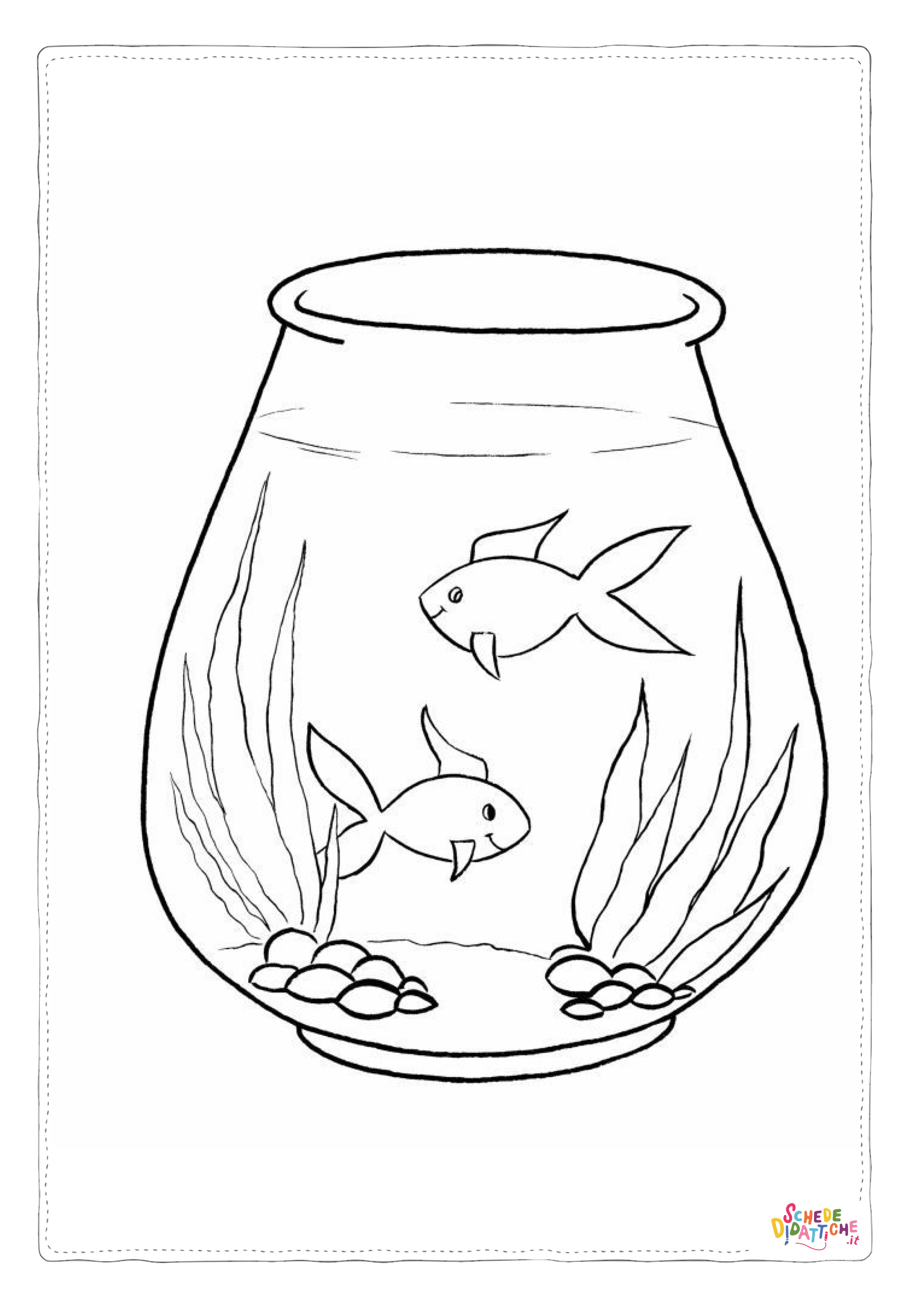 Disegno "Disegno di pesce da stampare e colorare 293" Disegno di pesce da stampare e colorare 293