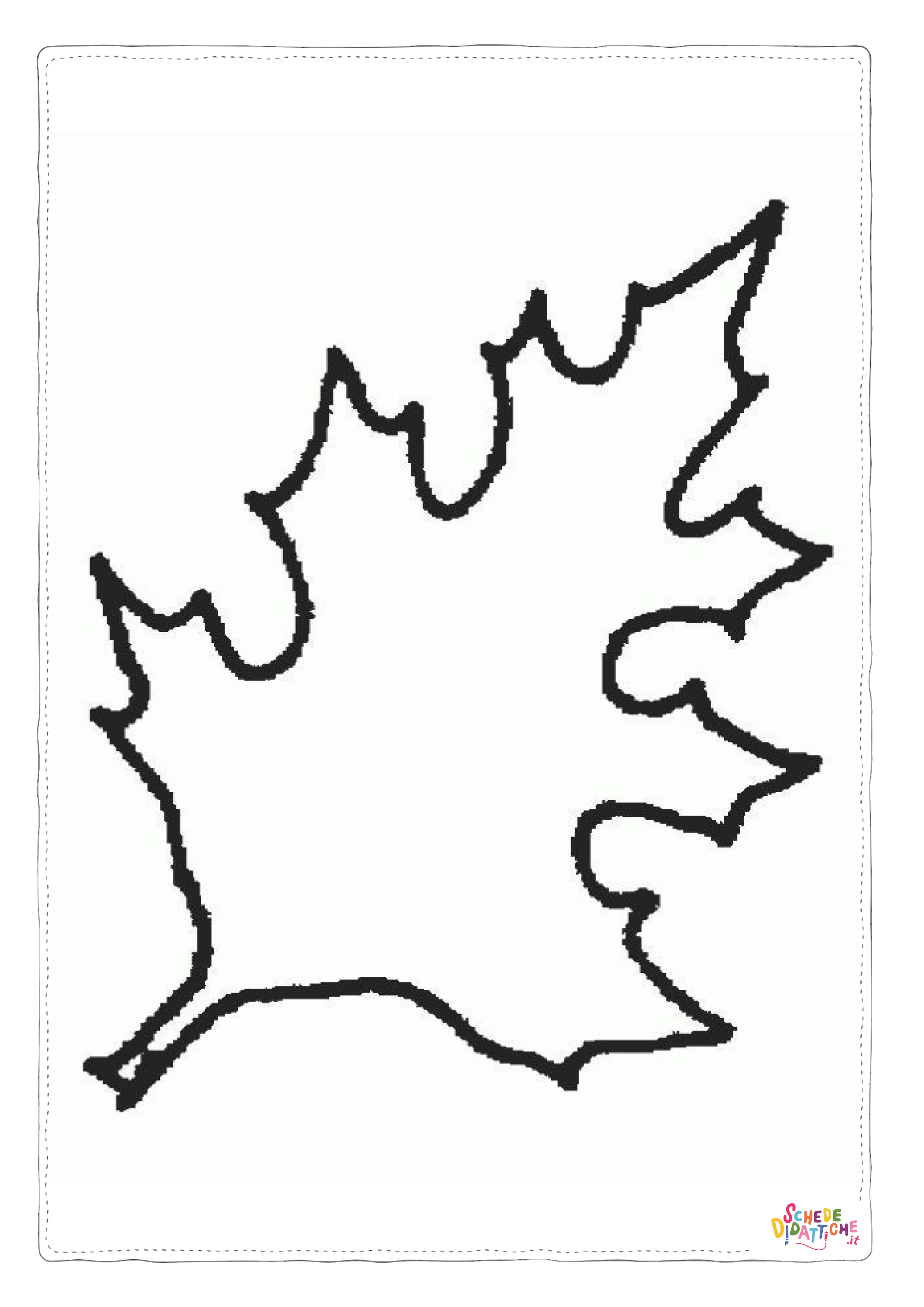 Disegno "Disegno di foglia da stampare e colorare 34" Disegno di foglia da stampare e colorare 34