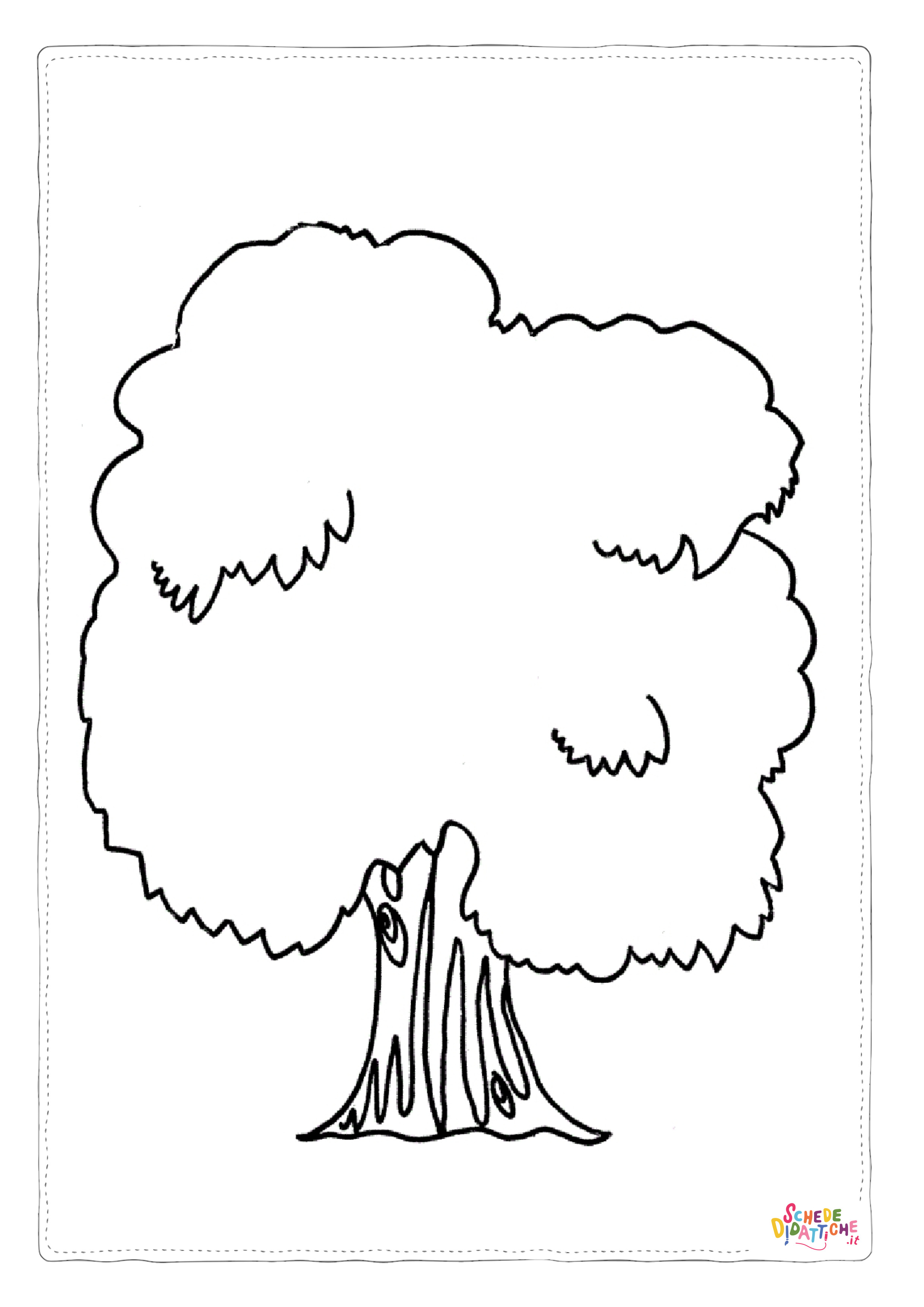 Disegno "Disegno di albero da stampare e colorare 71" Disegno di albero da stampare e colorare 71