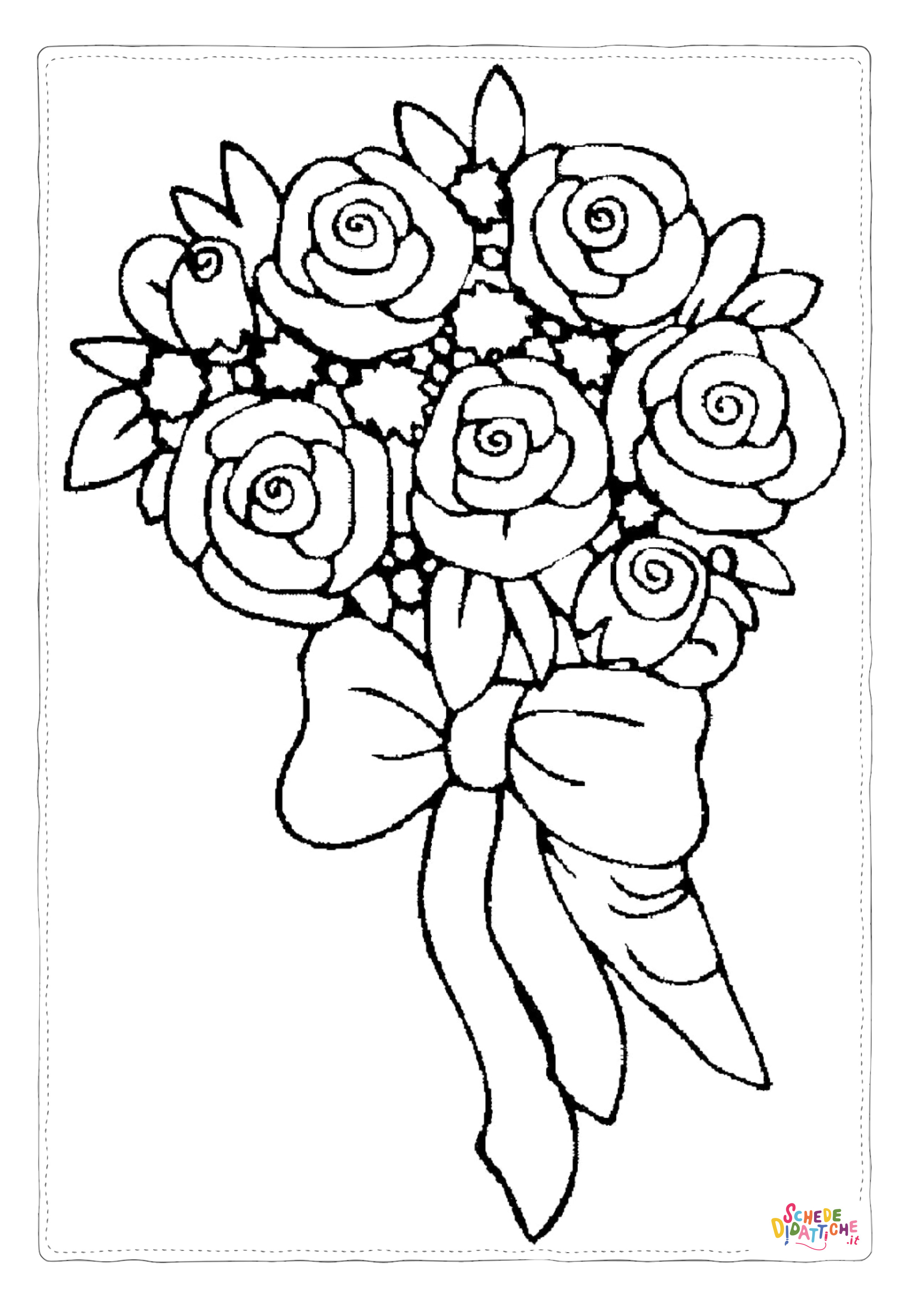 Disegno "Disegno di fiore da stampare e colorare 560" Disegno di fiore da stampare e colorare 560