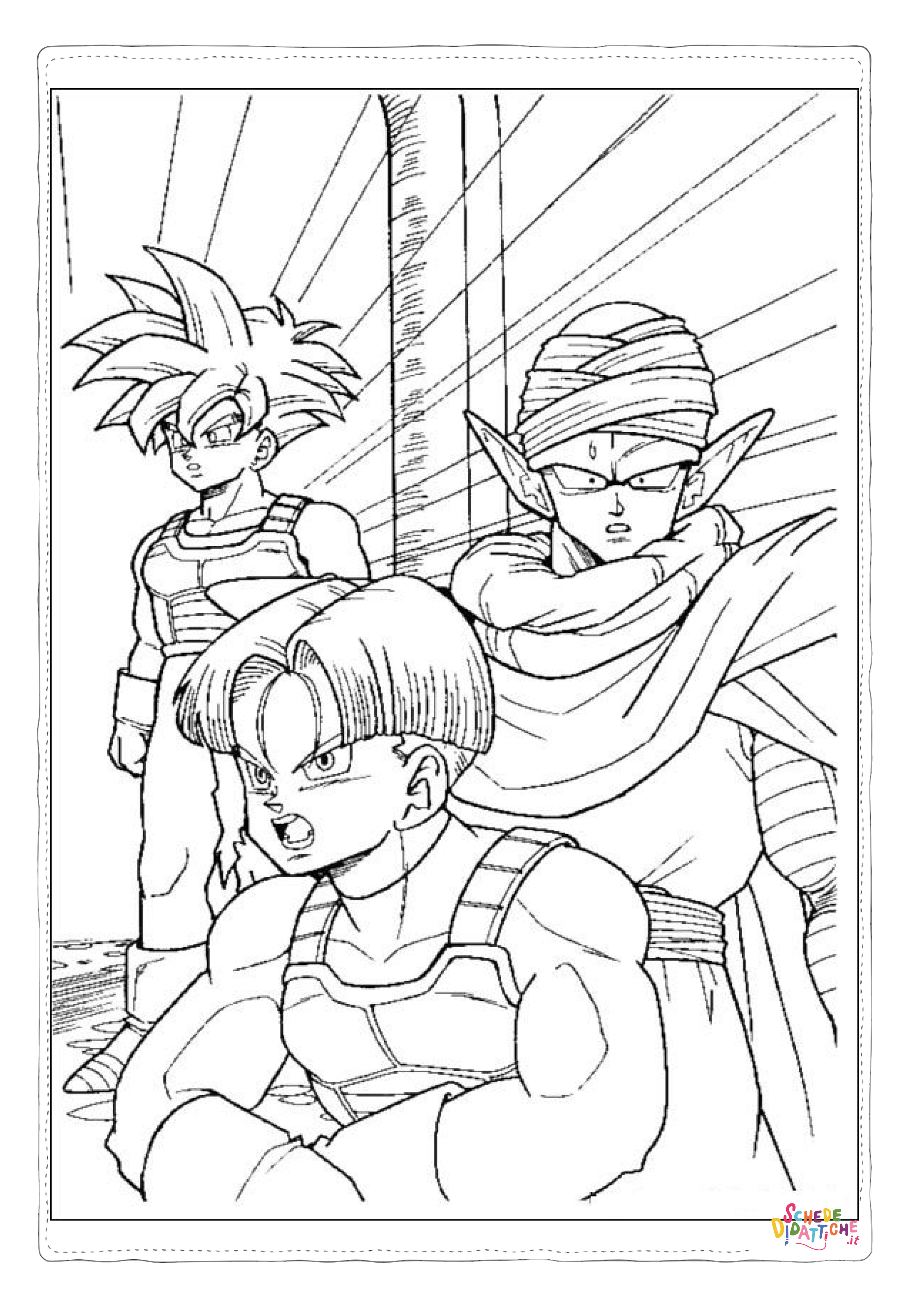 Disegno di Dragon Ball da stampare e colorare 109