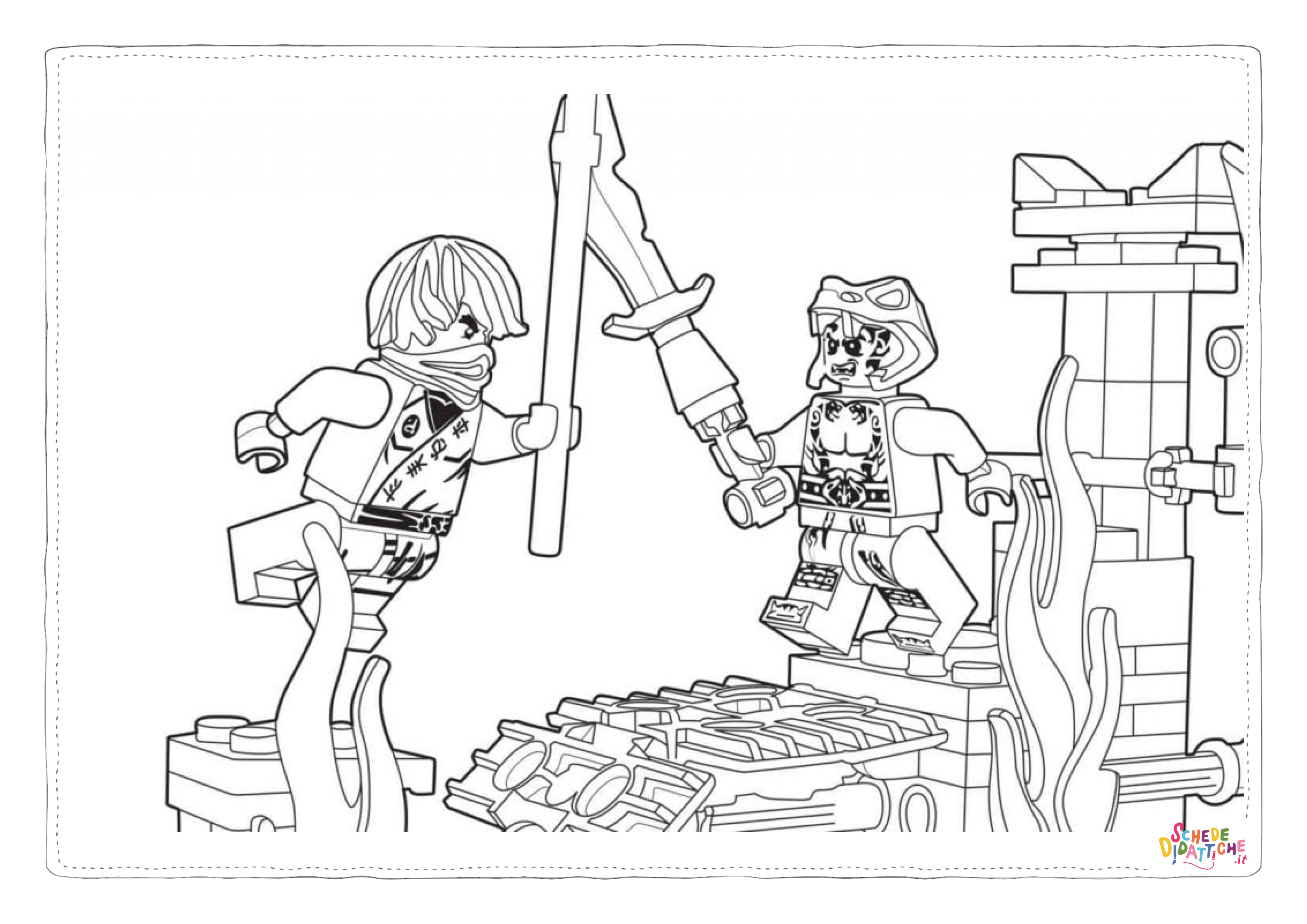 Disegno di Ninja Go da stampare e colorare 41