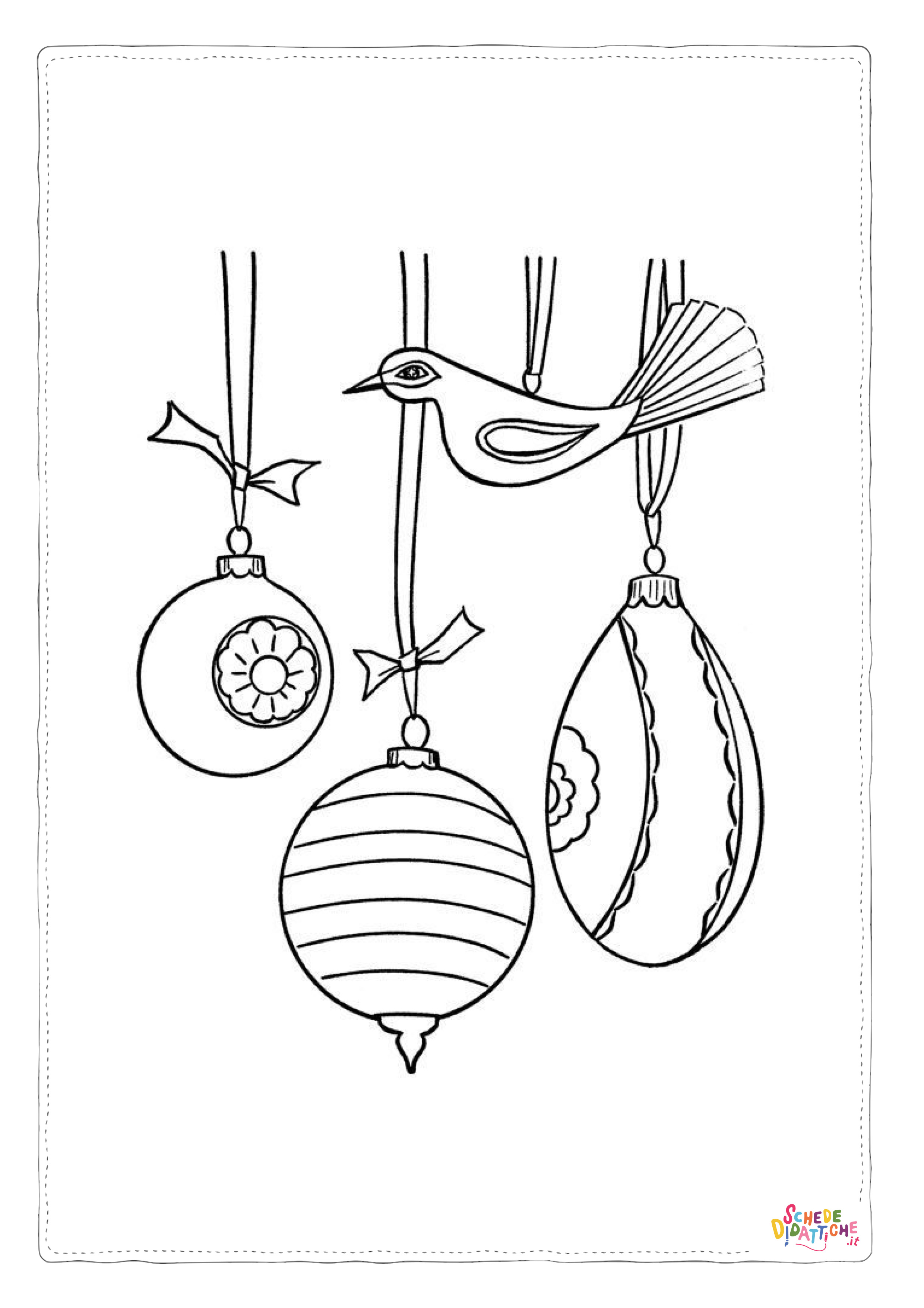 Disegno "Disegno di palla di Natale da stampare e colorare 67" Disegno di palla di Natale da stampare e colorare 67