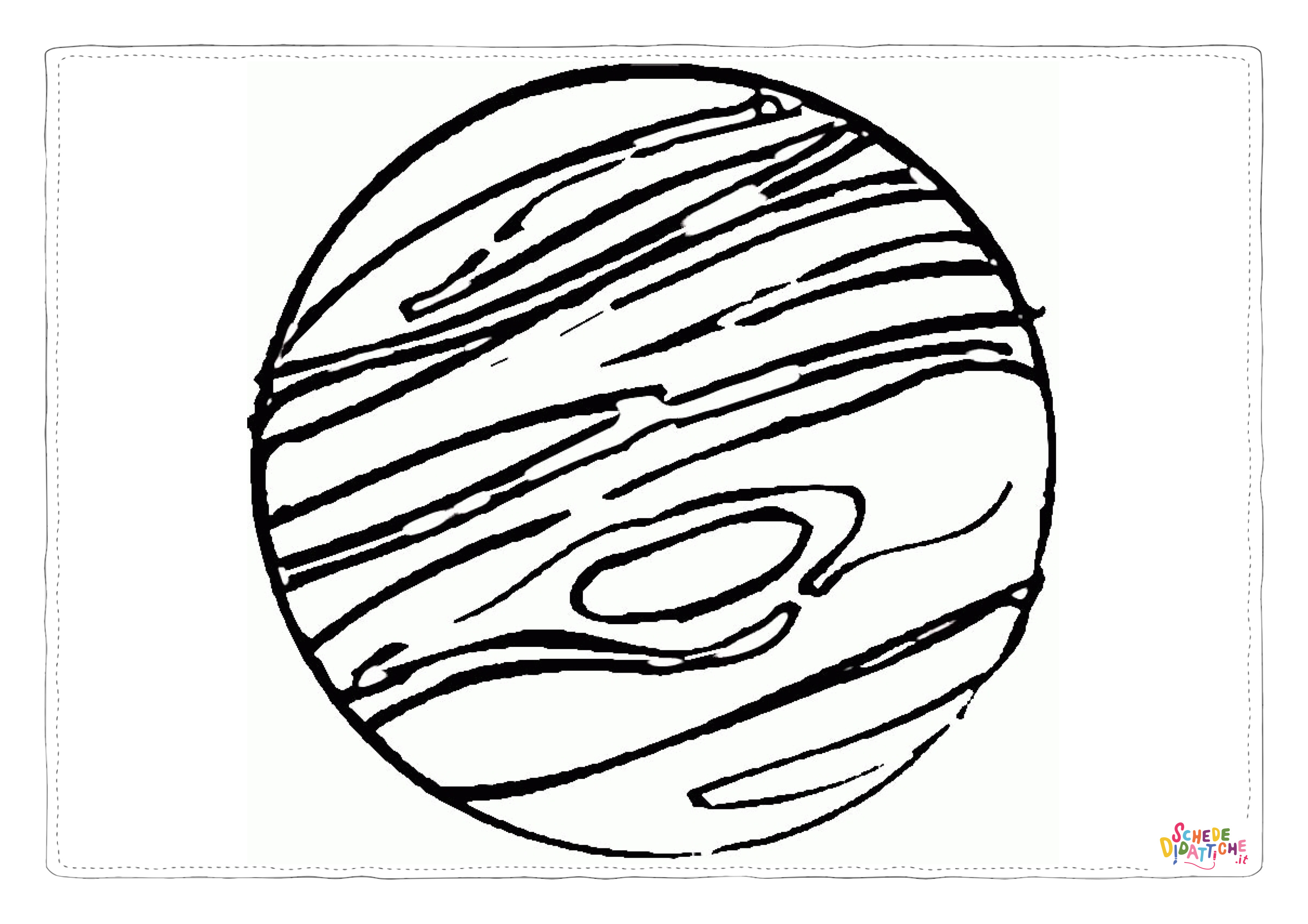 Disegno "Disegno di pianeta da stampare e colorare 3" Disegno di pianeta da stampare e colorare 3