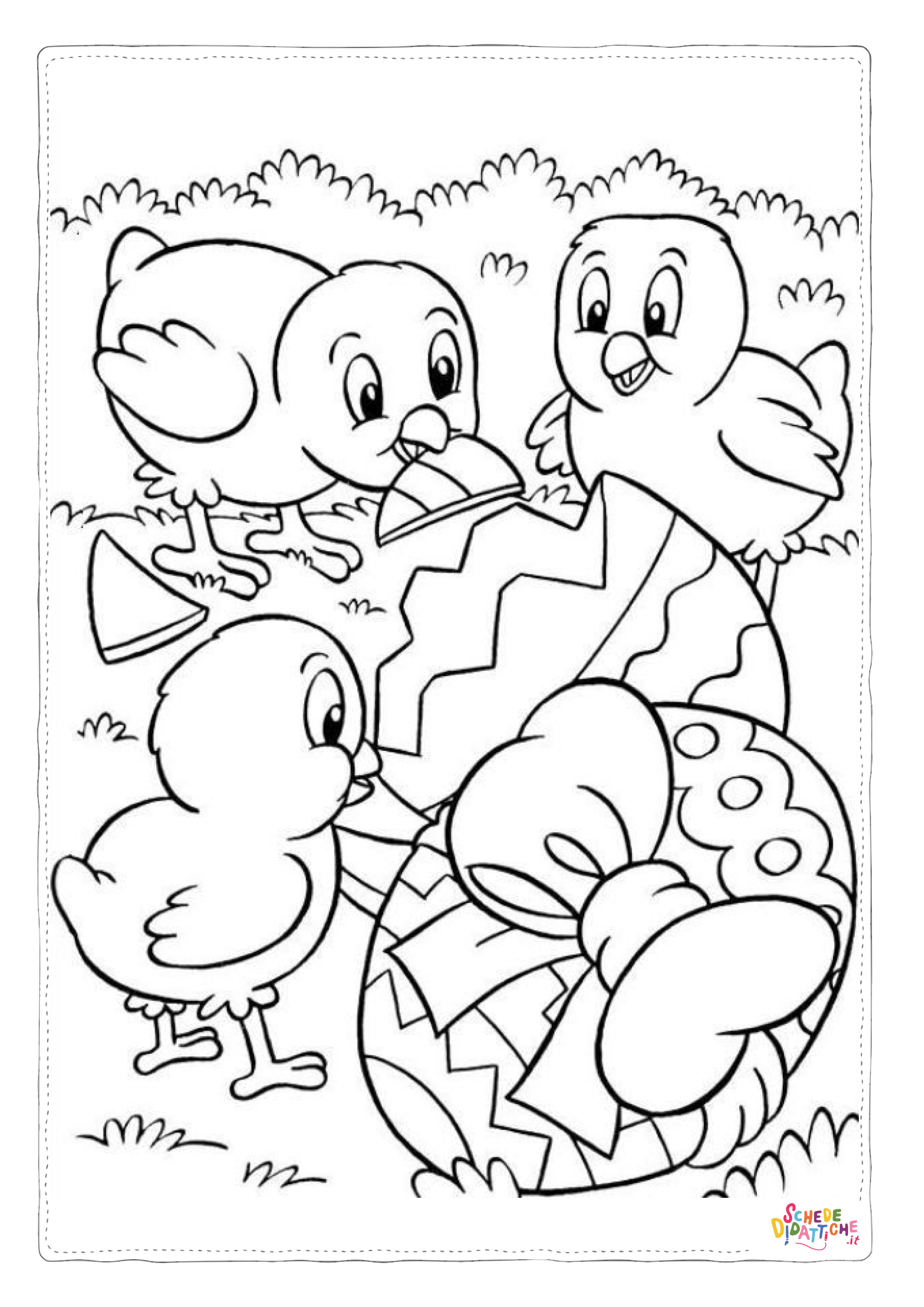 Disegno "Disegno di uovo di Pasqua da stampare e colorare 264" Disegno di uovo di Pasqua da stampare e colorare 264