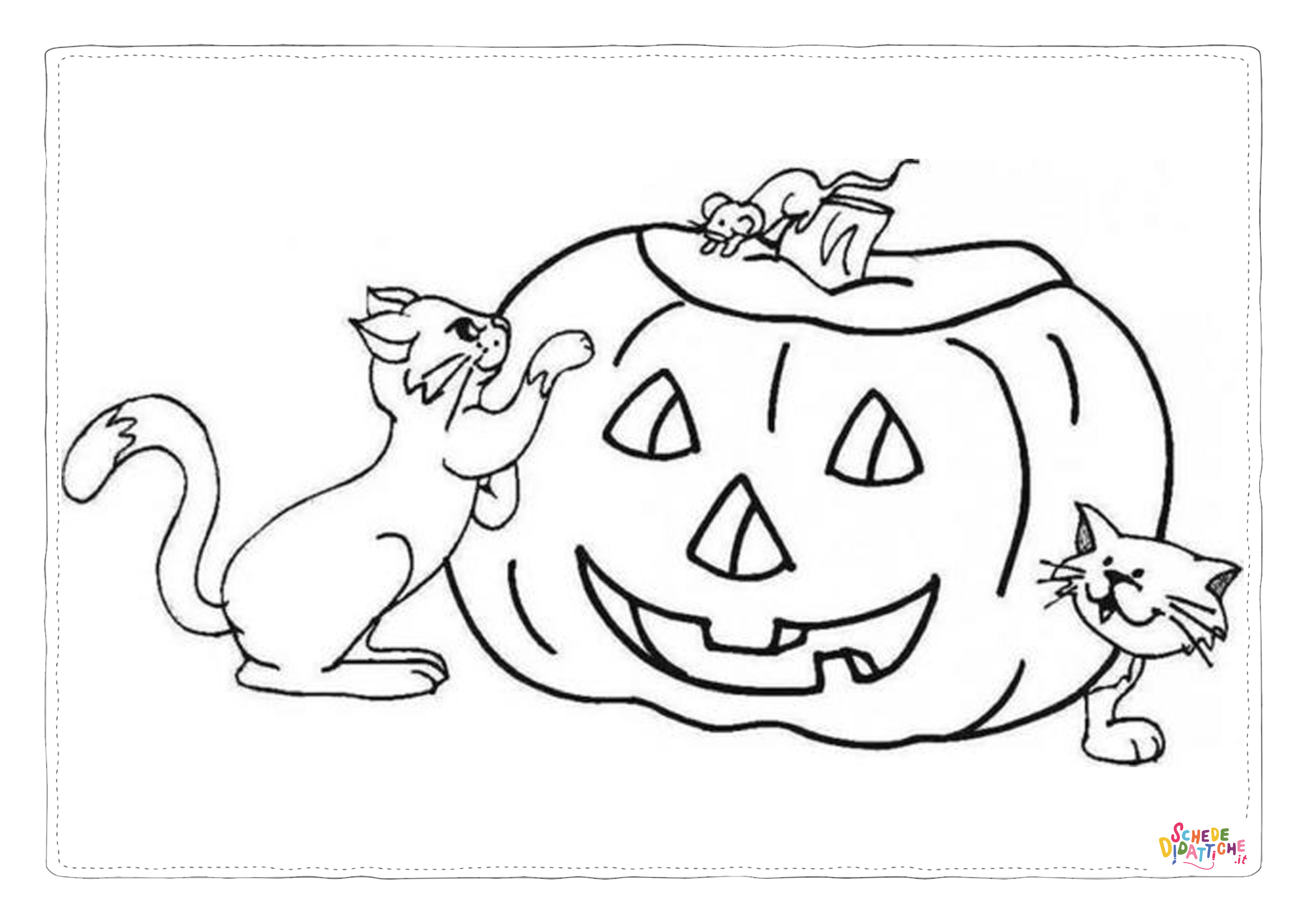 Disegno "Disegno di zucca di Halloween da stampare e colorare 158" Disegno di zucca di Halloween da stampare e colorare 158
