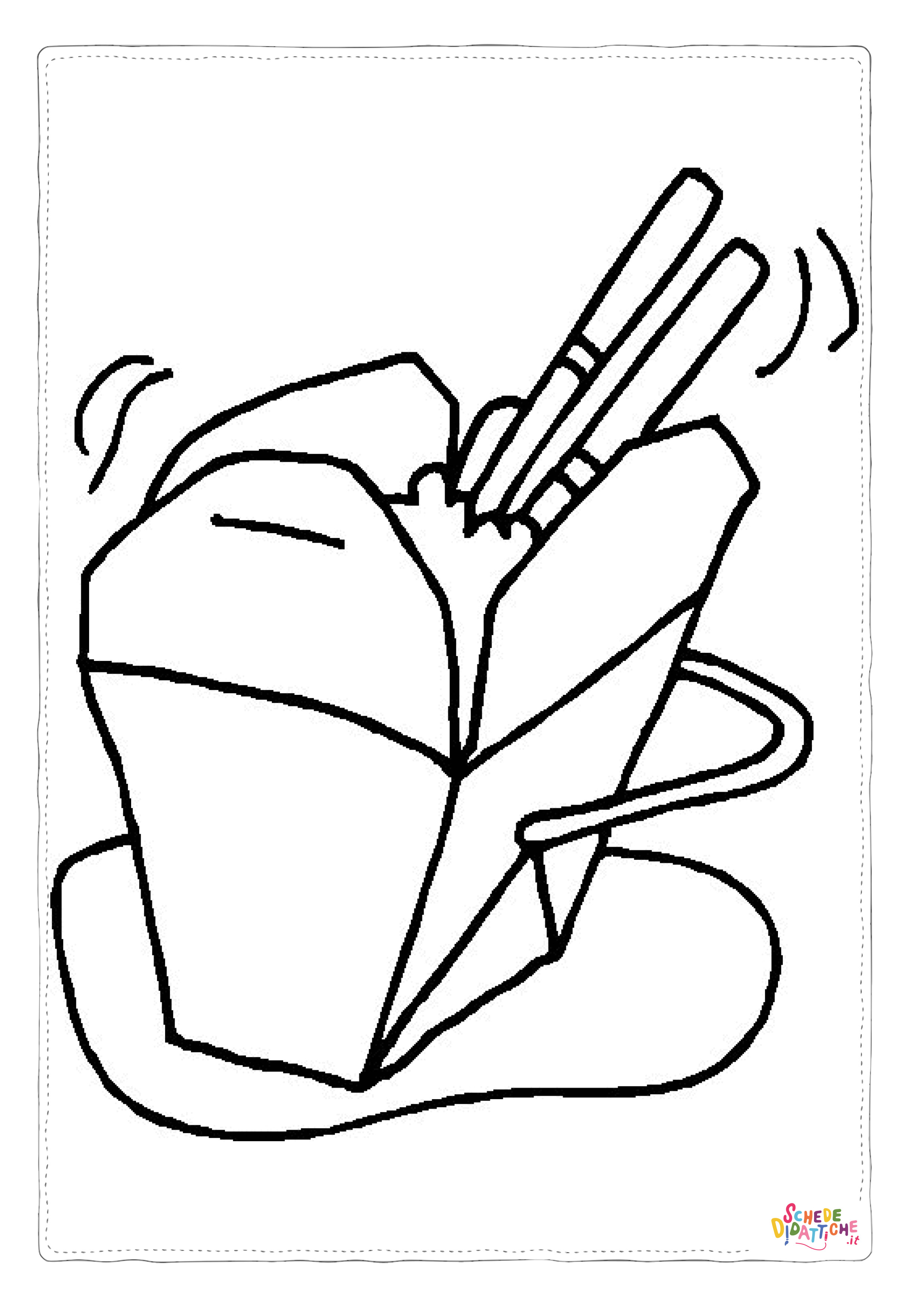 Disegno di sushi da stampare e colorare 1