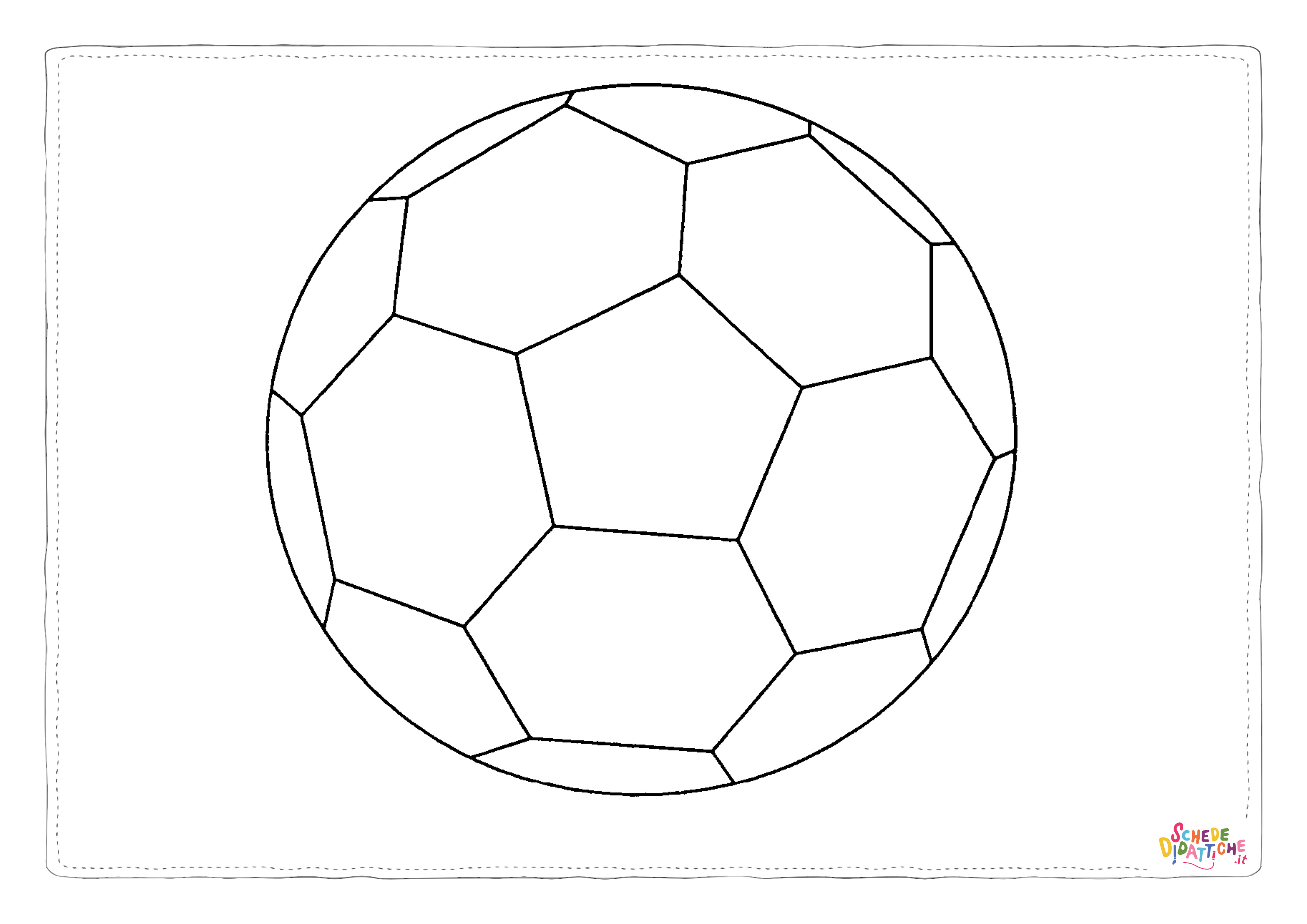 Disegno "Disegno di pallone da stampare e colorare 8" Disegno di pallone da stampare e colorare 8