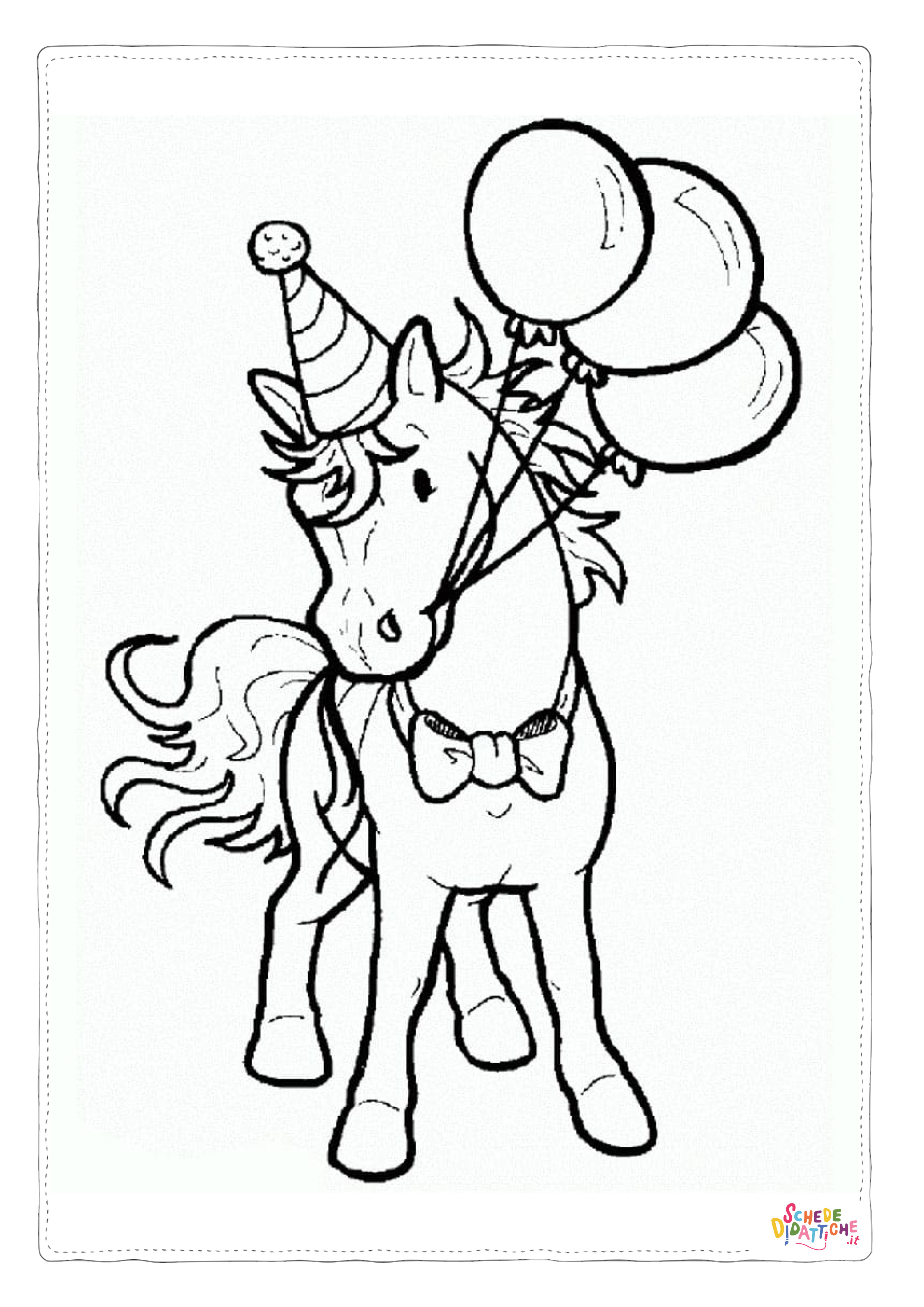 Disegno "Disegno di cavallo da stampare e colorare 144" Disegno di cavallo da stampare e colorare 144
