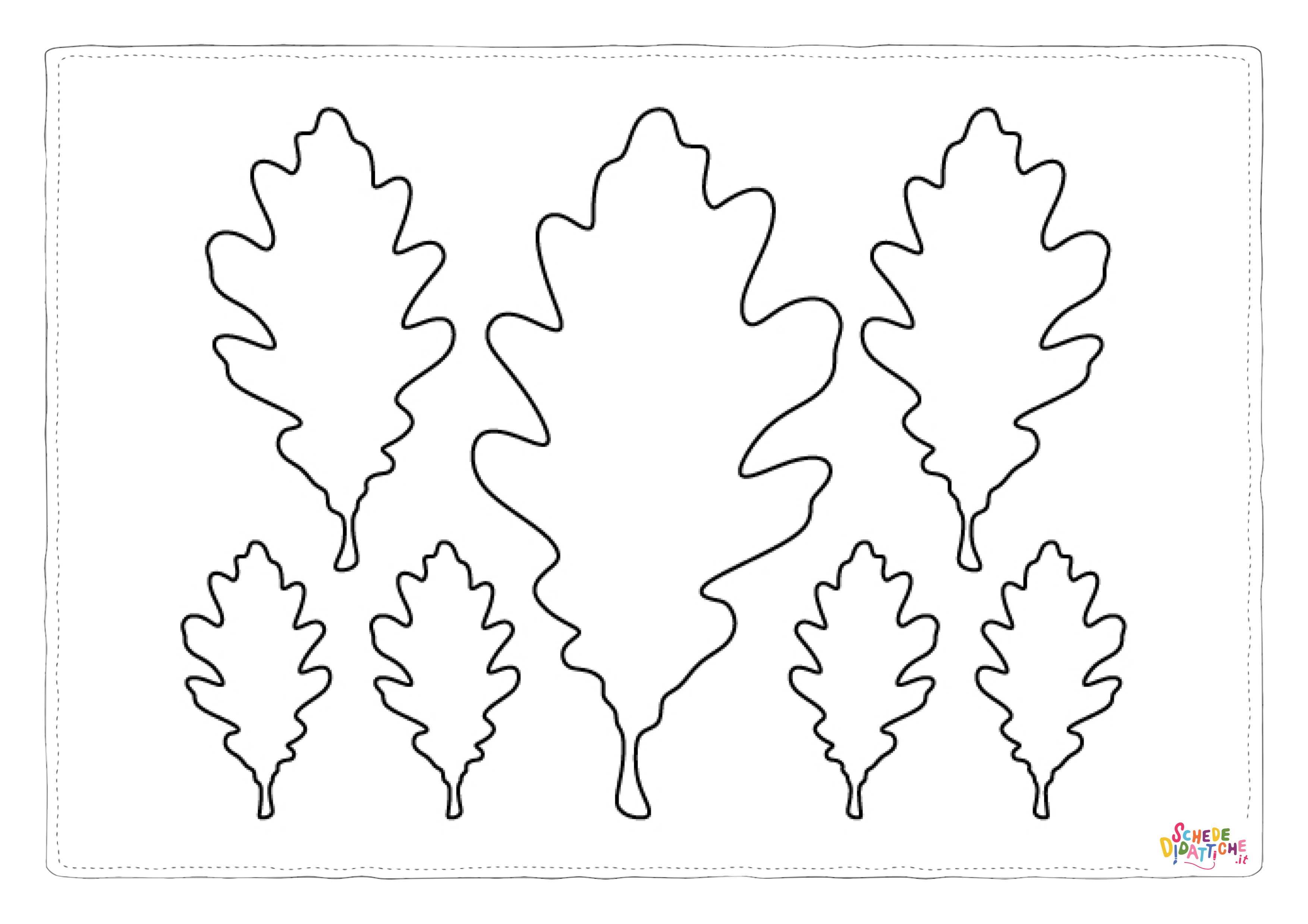Disegno di foglia da stampare e colorare 106
