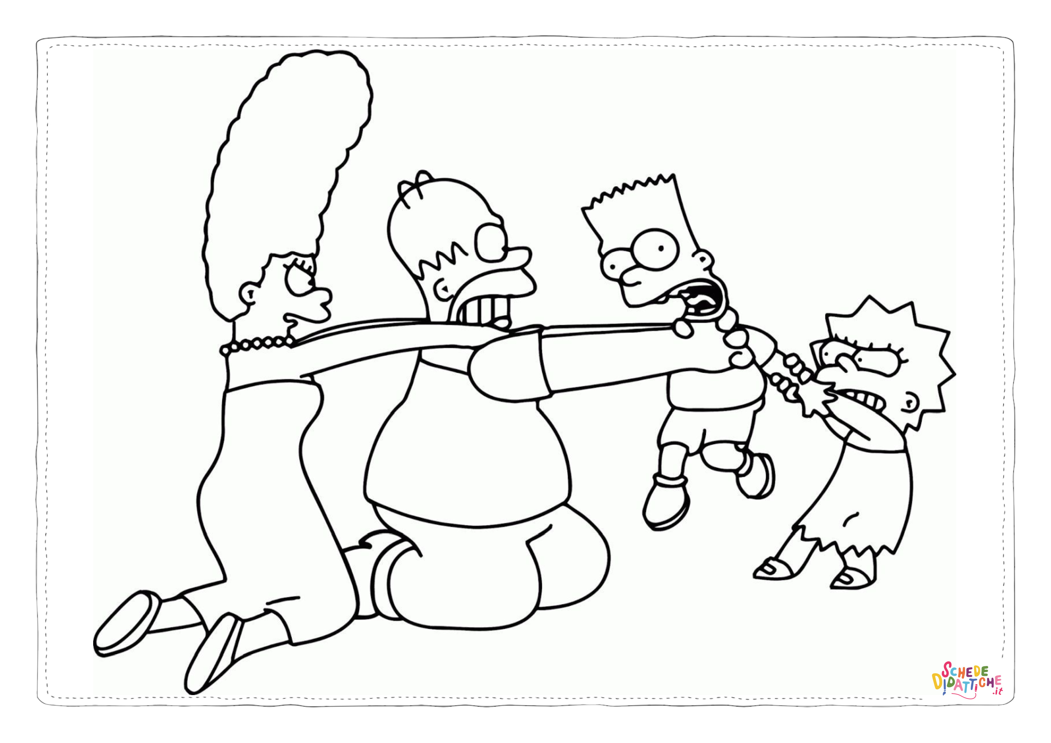Disegno di I Simpson da stampare e colorare 59