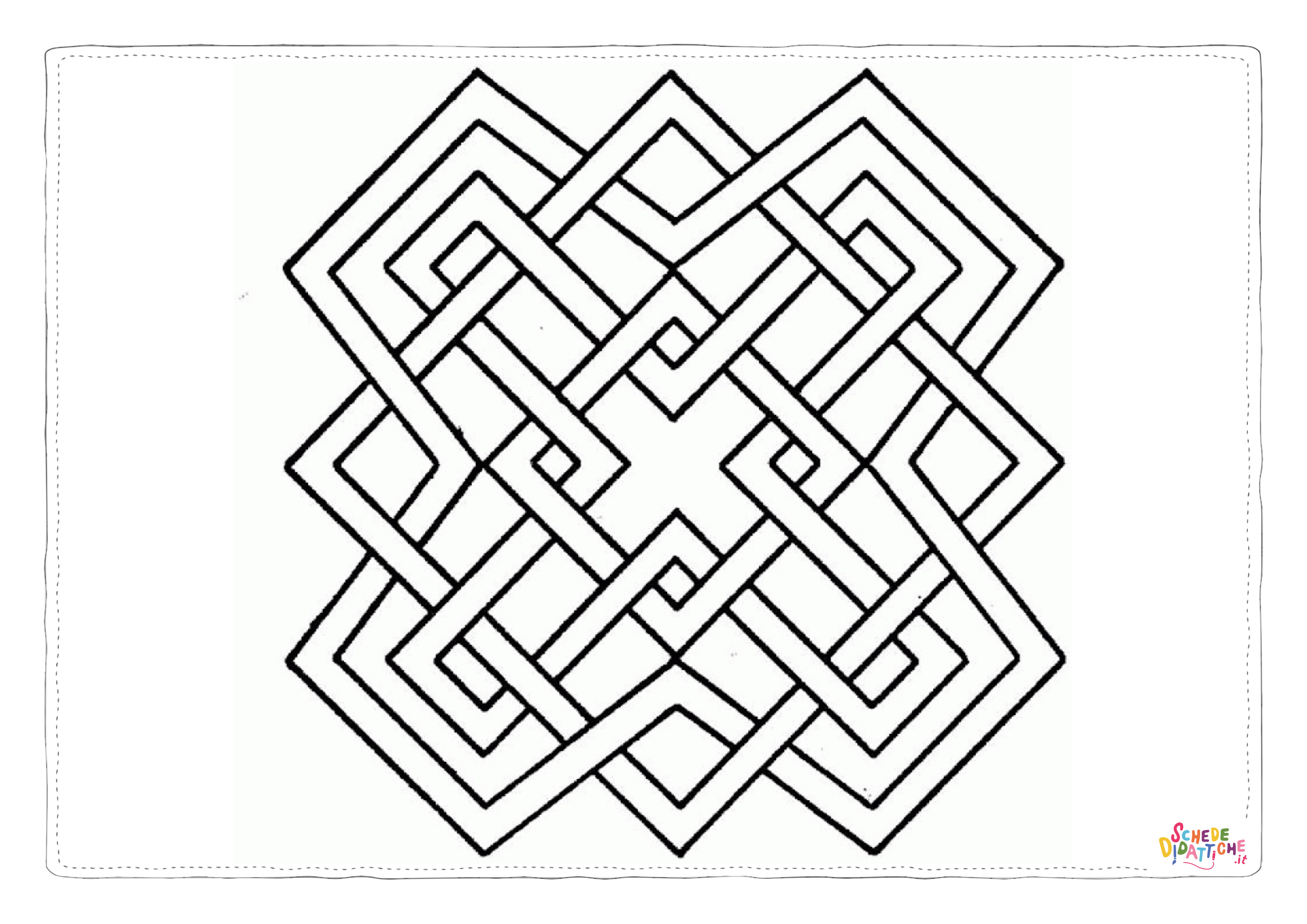 Disegno "Disegno di mandala da stampare e colorare 1125" Disegno di mandala da stampare e colorare 1125