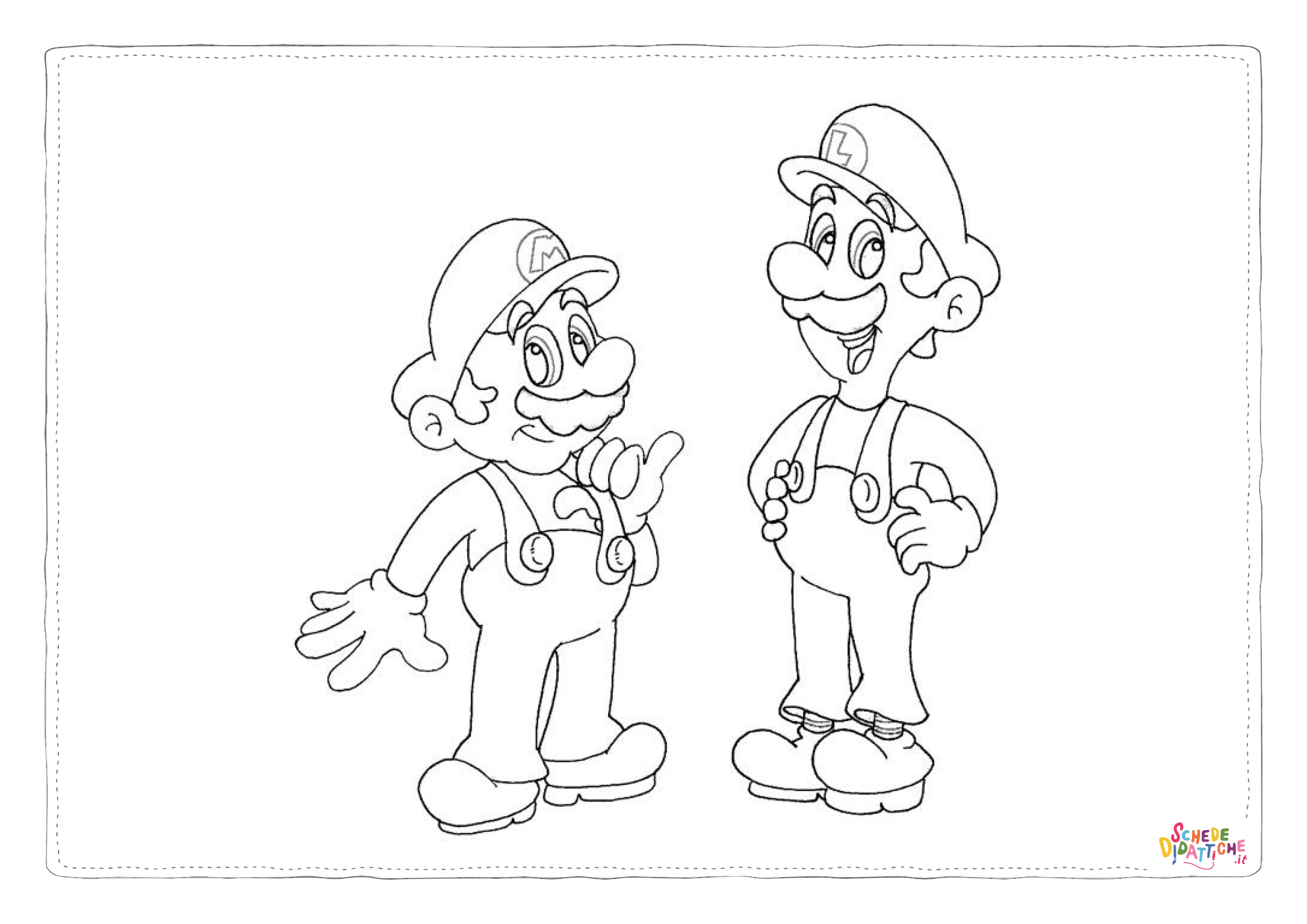 Disegno "Disegno di Super Mario da stampare e colorare 66" Disegno di Super Mario da stampare e colorare 66